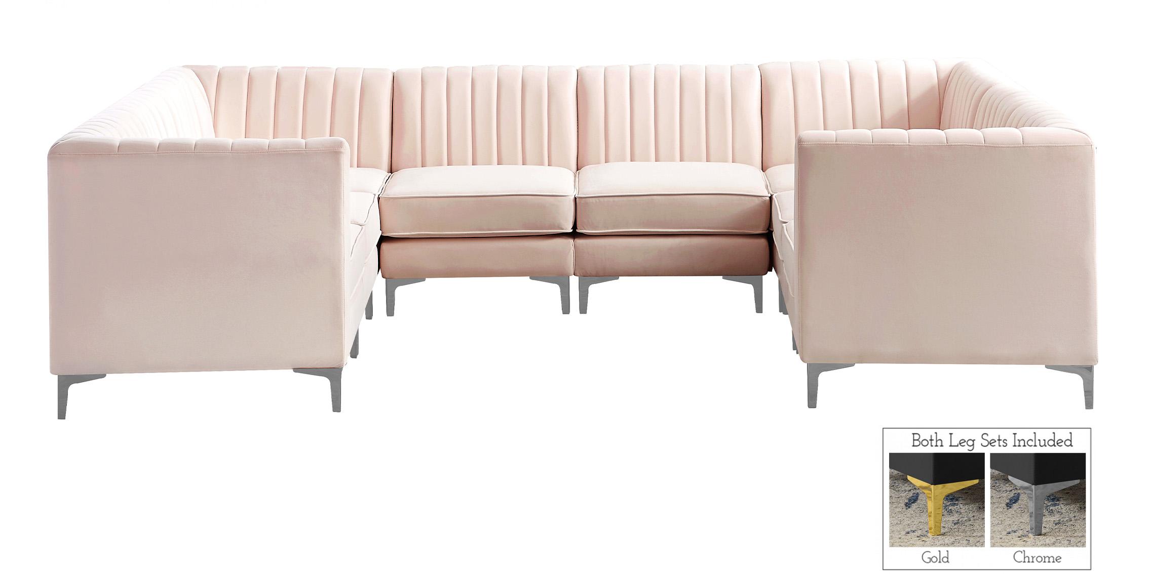 

    
604Pink-Sec8B Meridian Furniture Modular Sectional Sofa
