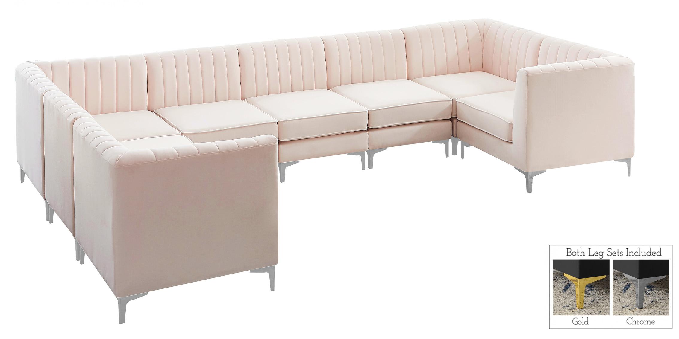 

    
604Pink-Sec8C Meridian Furniture Modular Sectional Sofa

