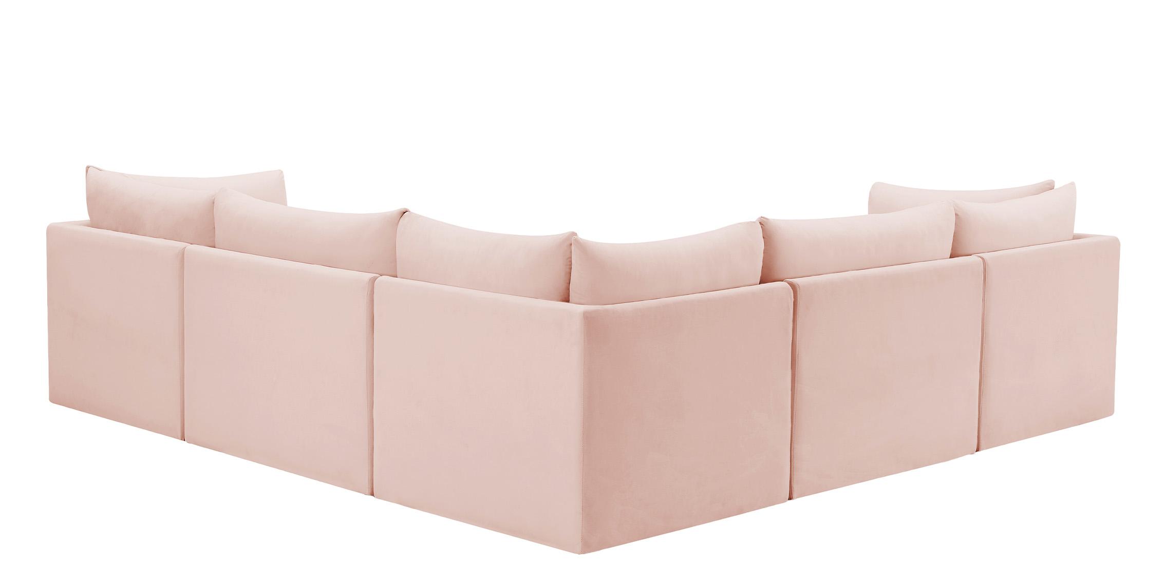 

        
Meridian Furniture JACOB 649Pink-Sec5C Modular Sectional Sofa Pink Velvet 94308259970
