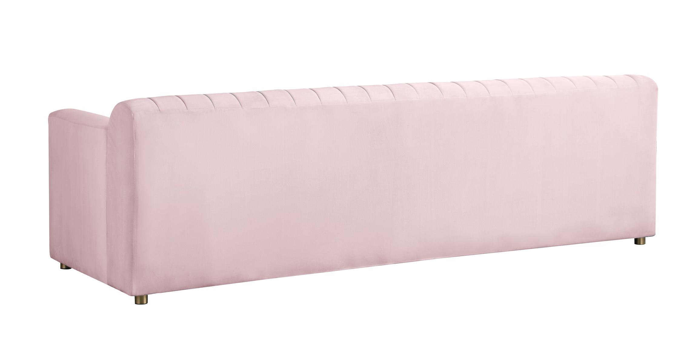 

    
637Pink-S-Set-2 Pink Velvet Channel Tufted Sofa Set 2Pcs NAYA 637Pink-S Meridian Contemporary
