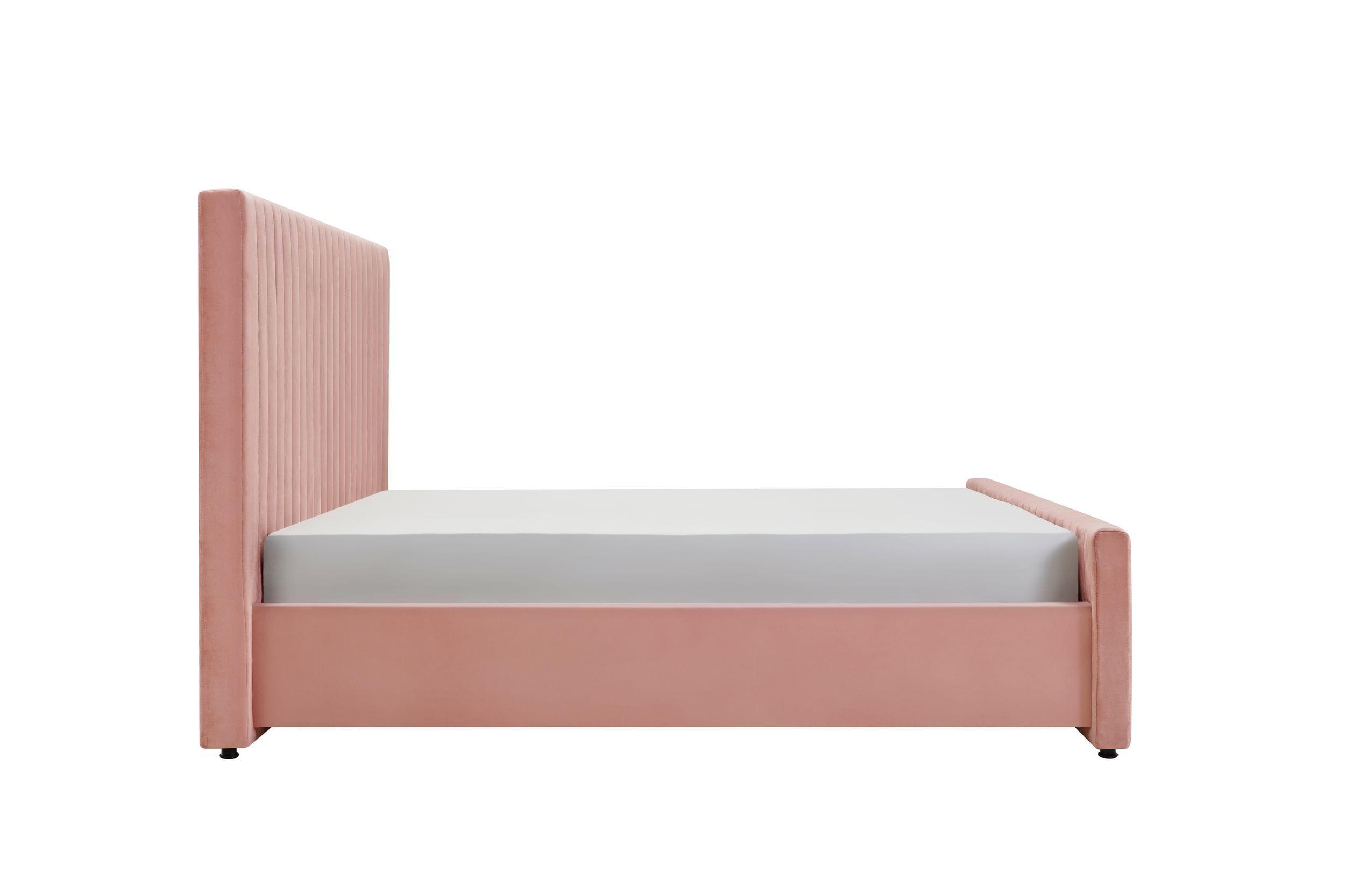 

    
Pink Velvet Eastern King Size Bed by VIG Modrest Beverly
