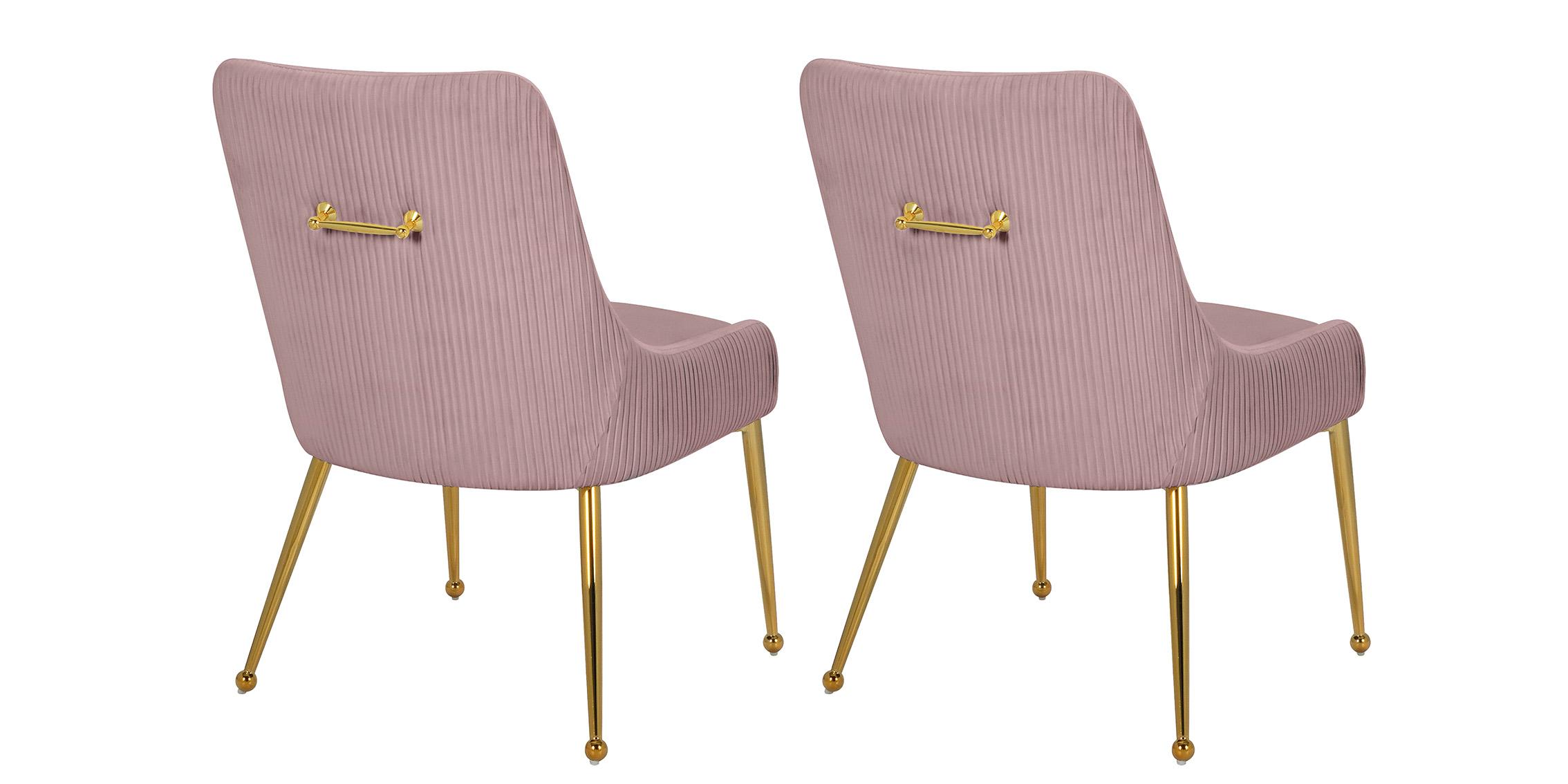 

        
Meridian Furniture ACE 855Pink Dining Chair Set Pink/Gold Velvet 094308253466
