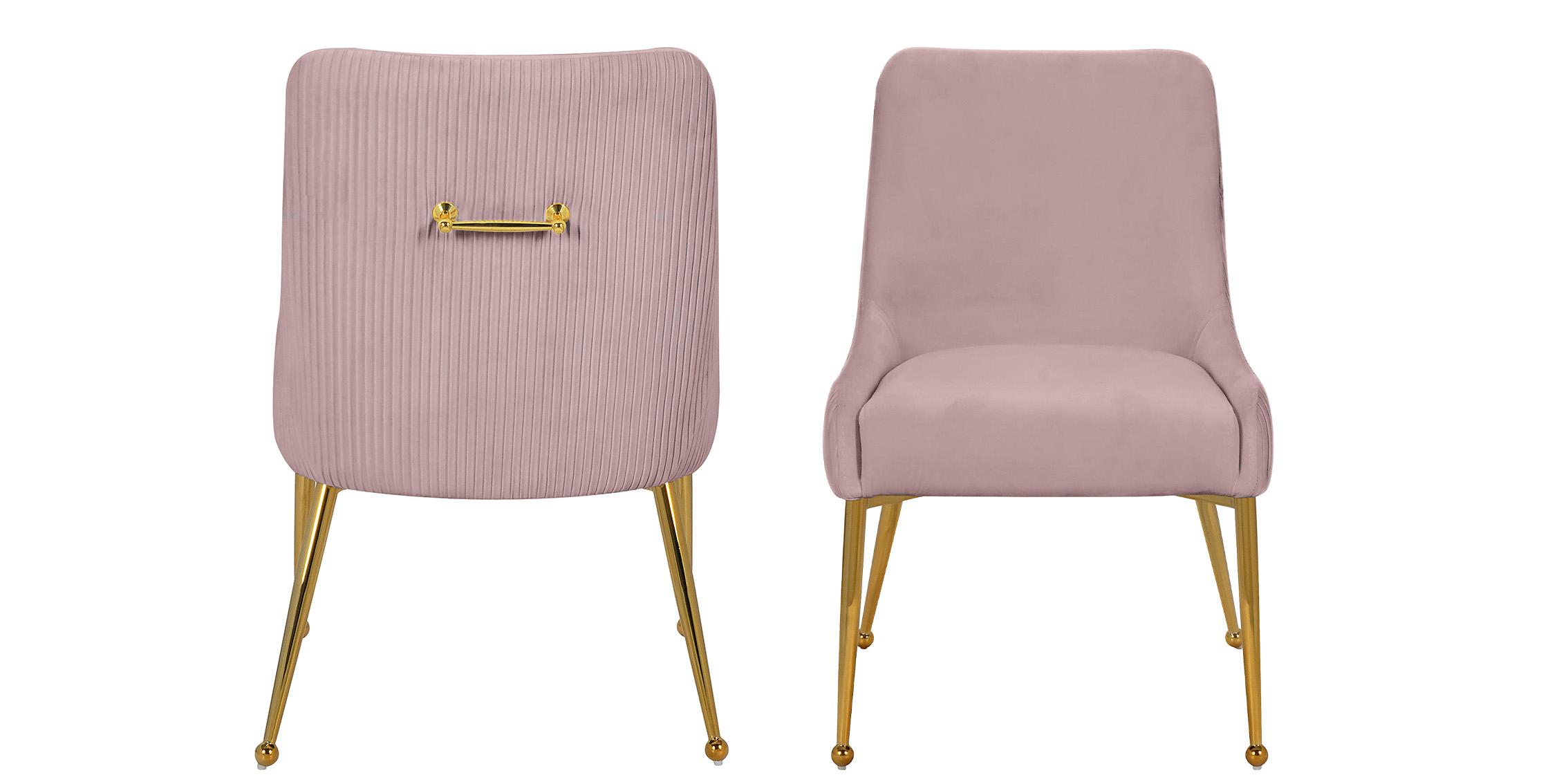 

    
Meridian Furniture ACE 855Pink Dining Chair Set Pink/Gold 855Pink
