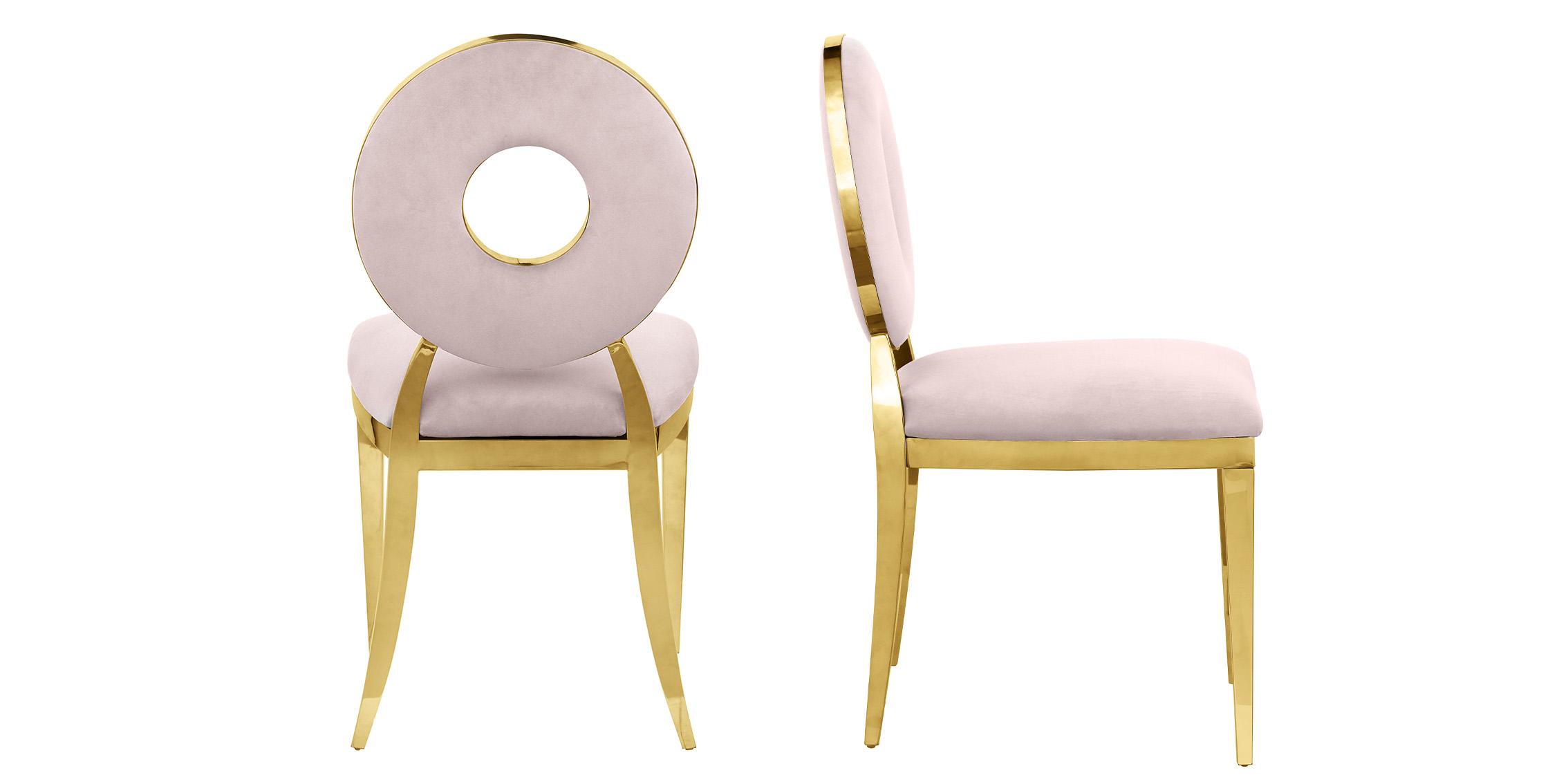 

    
Meridian Furniture CAROUSEL 858Pink-C Dining Chair Set Pink/Gold 858Pink-C
