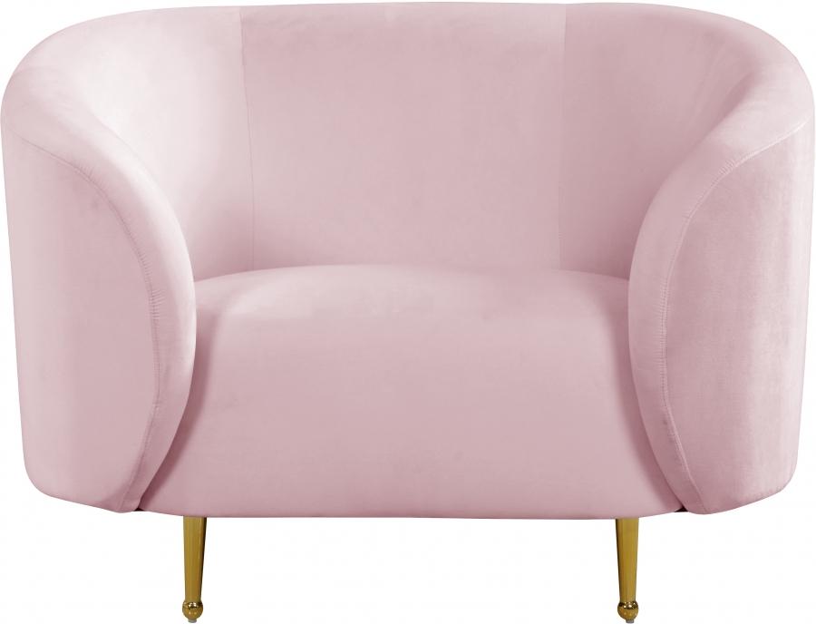 

    
611Pink-Set-3 Meridian Furniture Sofa Loveseat and Chair Set
