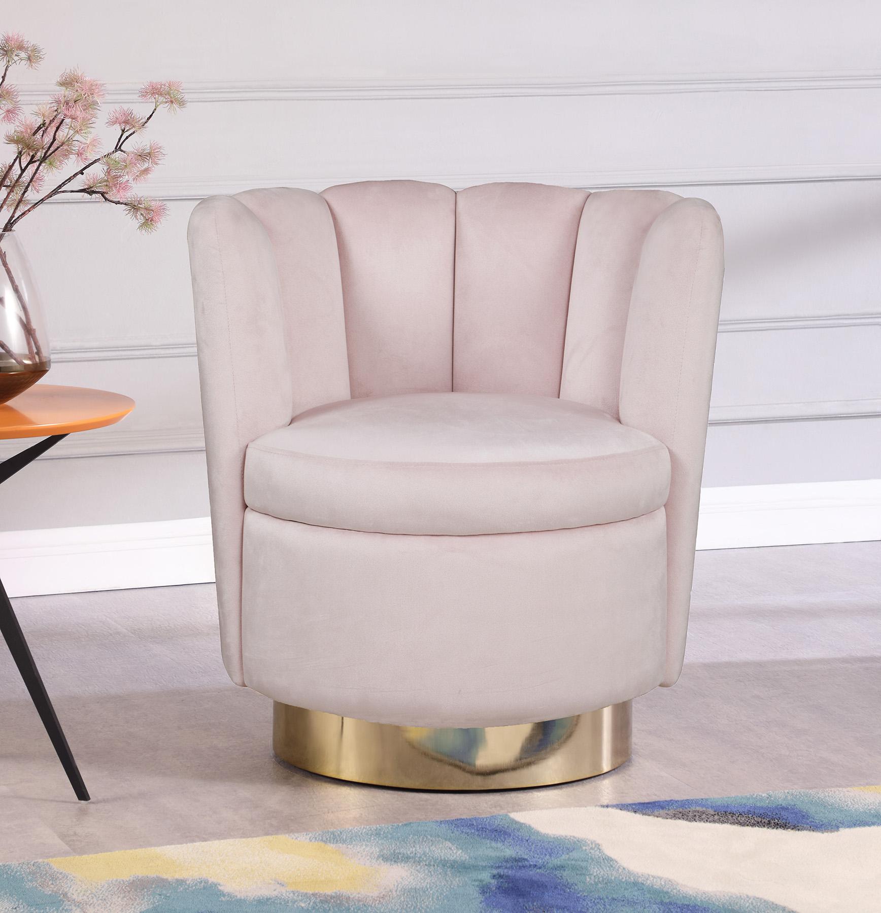 

        
Meridian Furniture LILY 578Pink Arm Chair Set Pink/Gold Velvet 704831406269

