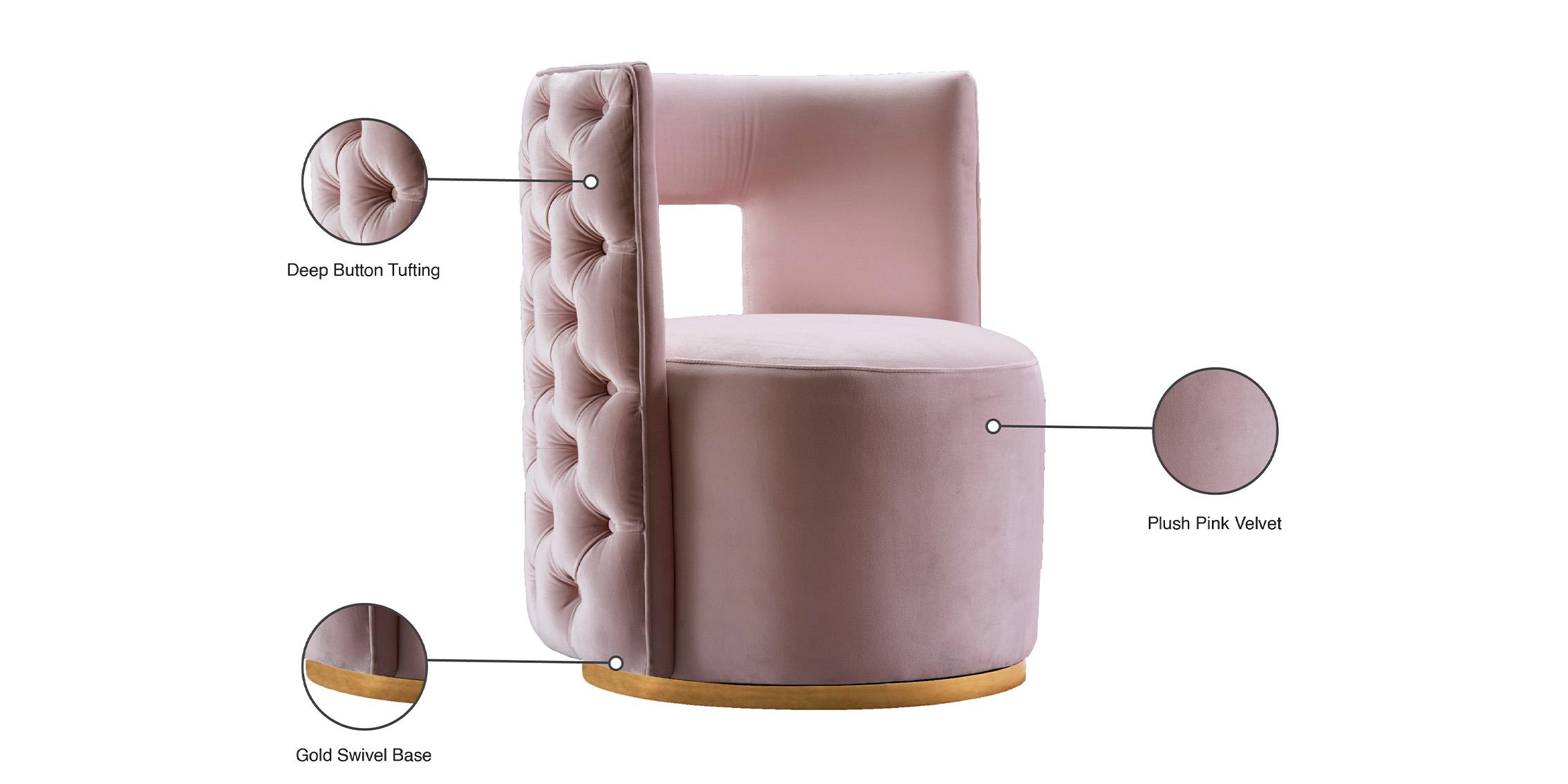 

    
594Pink Meridian Furniture Accent Chair
