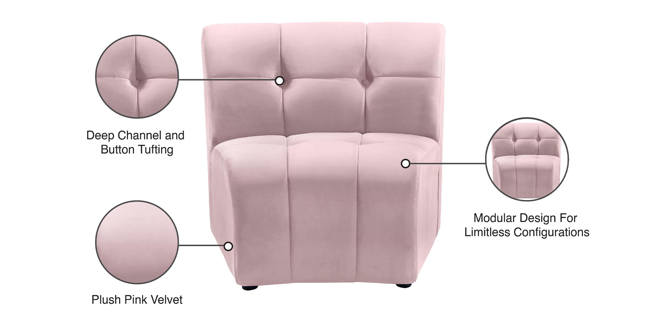 

    
645Pink-C Meridian Furniture Modular Chair
