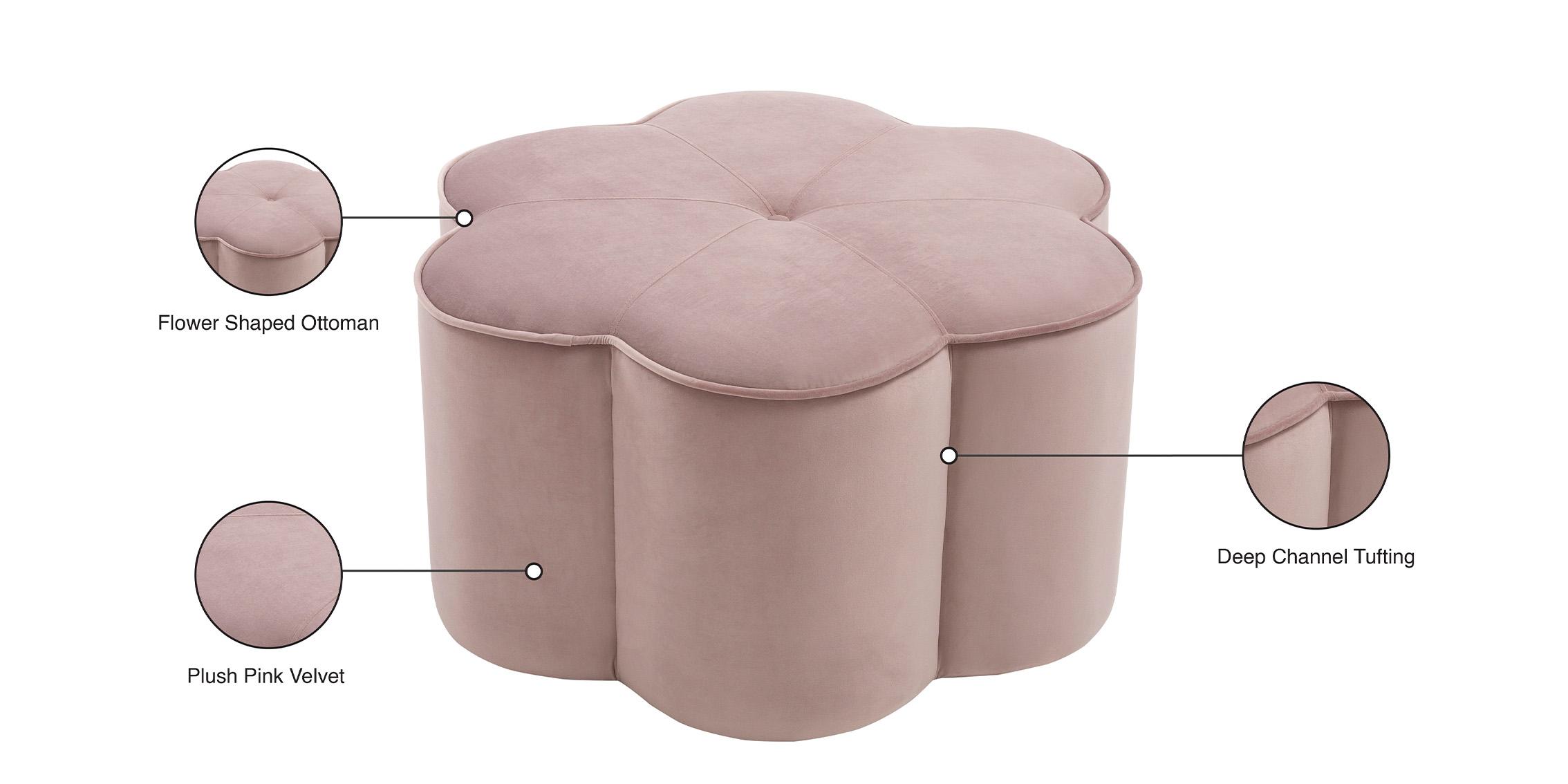

    
Meridian Furniture DAISY Ottoman Pink 172Pink
