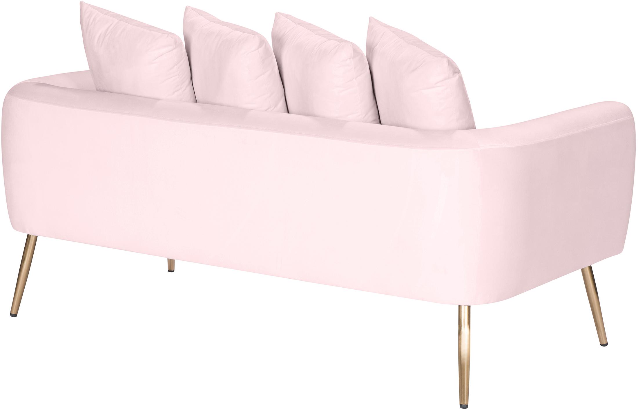 

        
Meridian Furniture Quinn Loveseat Pink Fabric 753359801315
