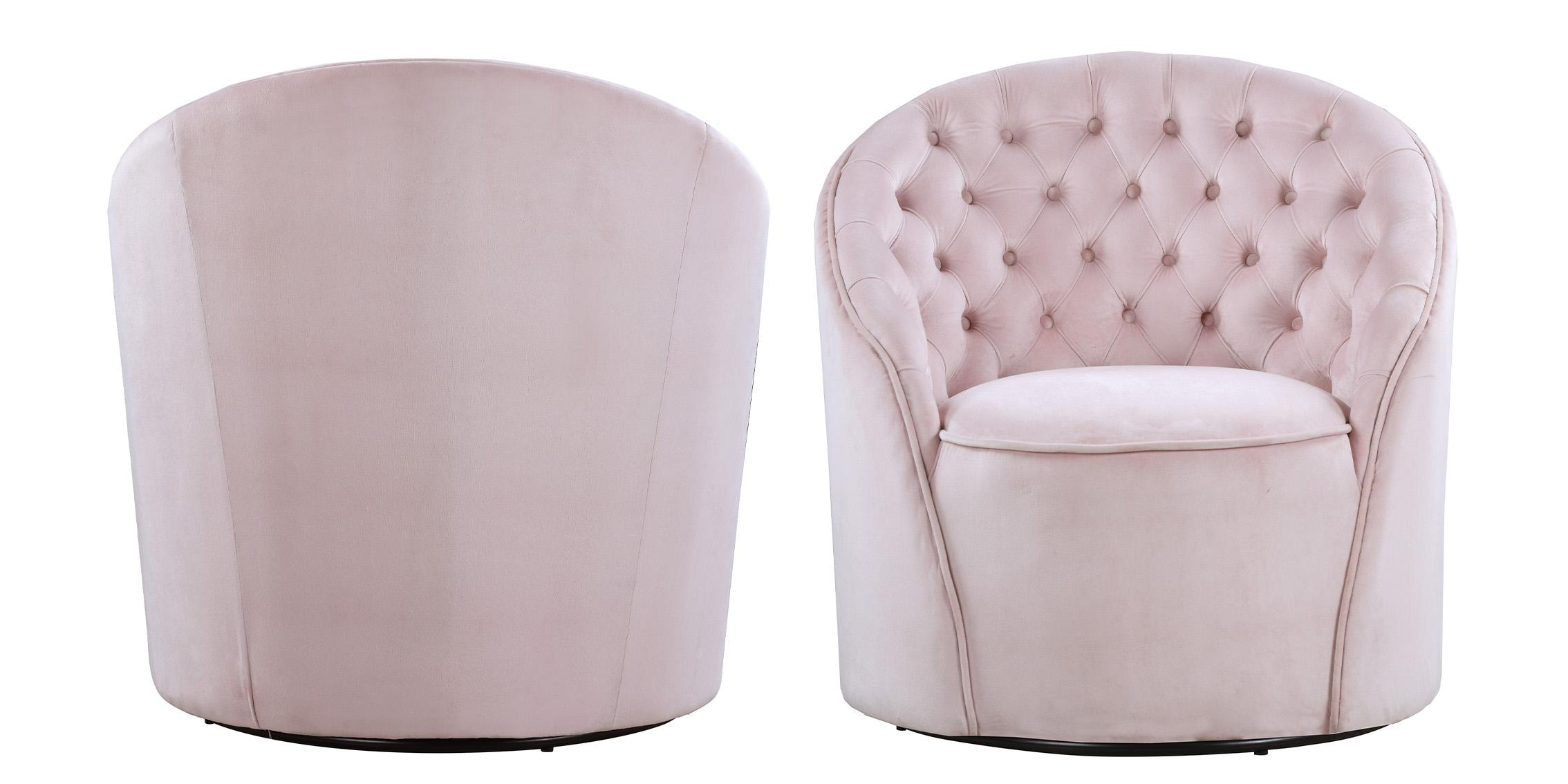 

        
Meridian Furniture ALESSIO 501Pink Accent Chair Pink Velvet 704831404616
