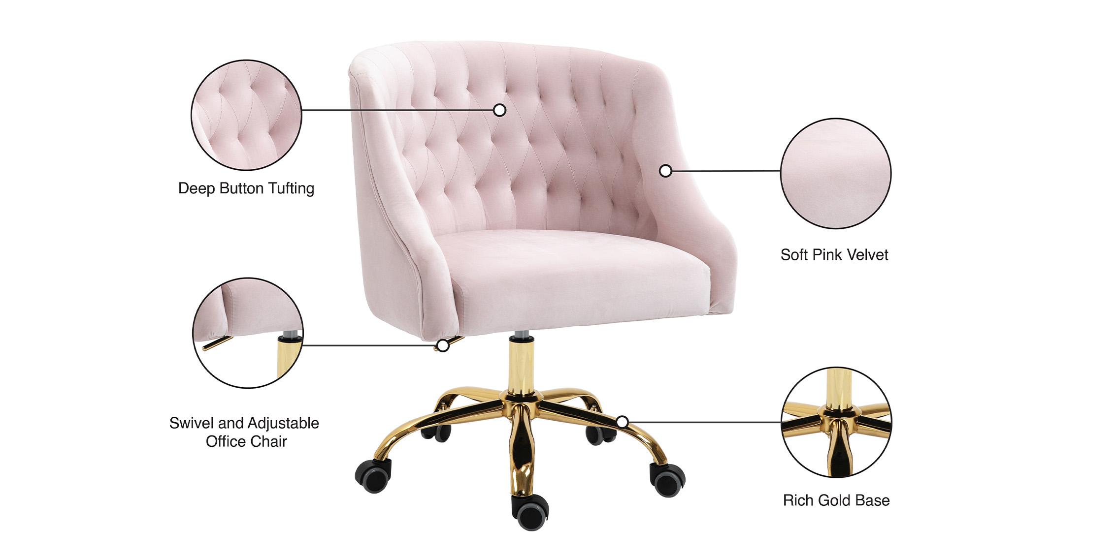 

    
161Pink Meridian Furniture Office Chair
