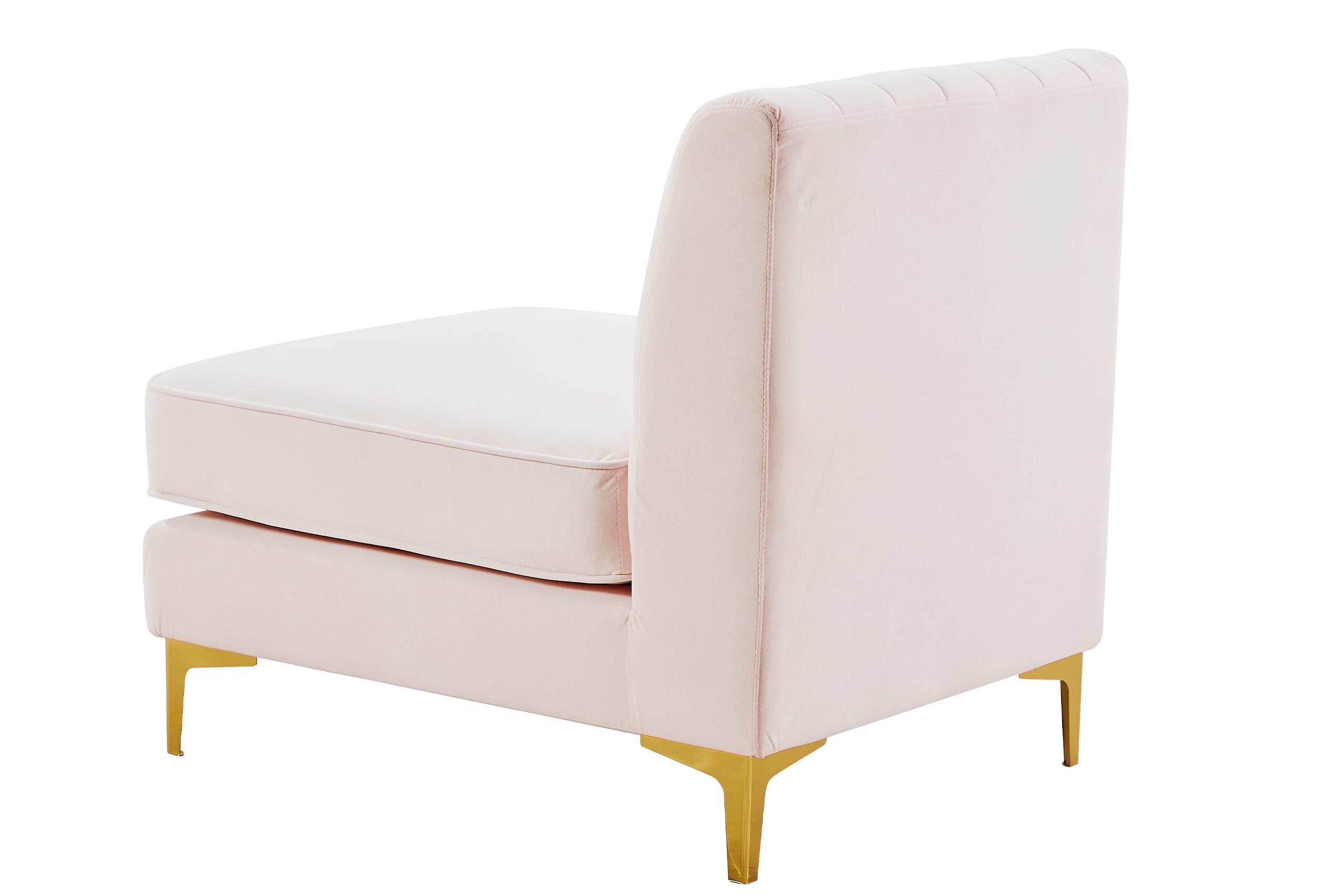 

    
604Pink-Armless Meridian Furniture Modular Armless Chair
