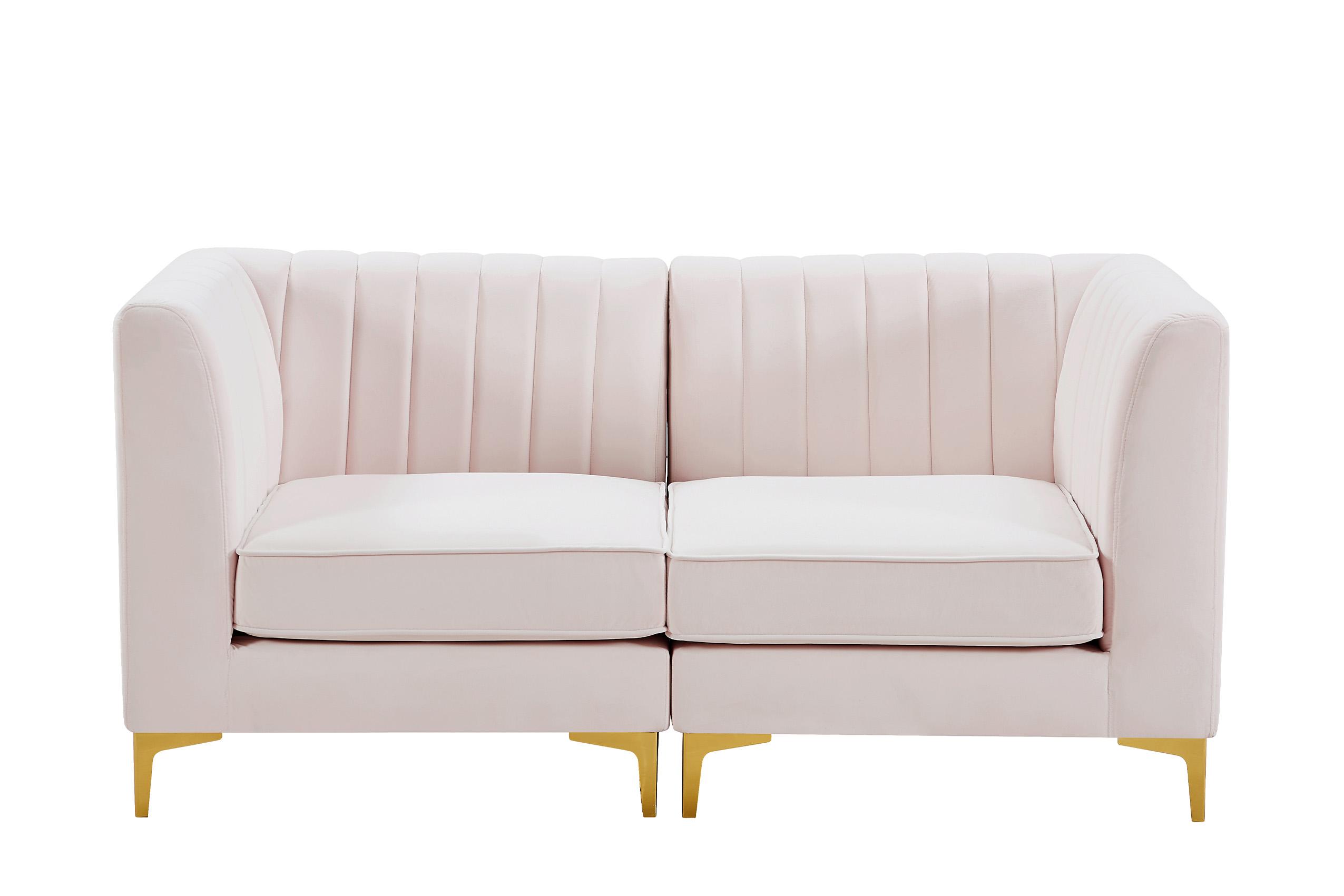 

        
Meridian Furniture ALINA 604Pink-S67 Modular Sectional Sofa Pink Velvet 94308259185
