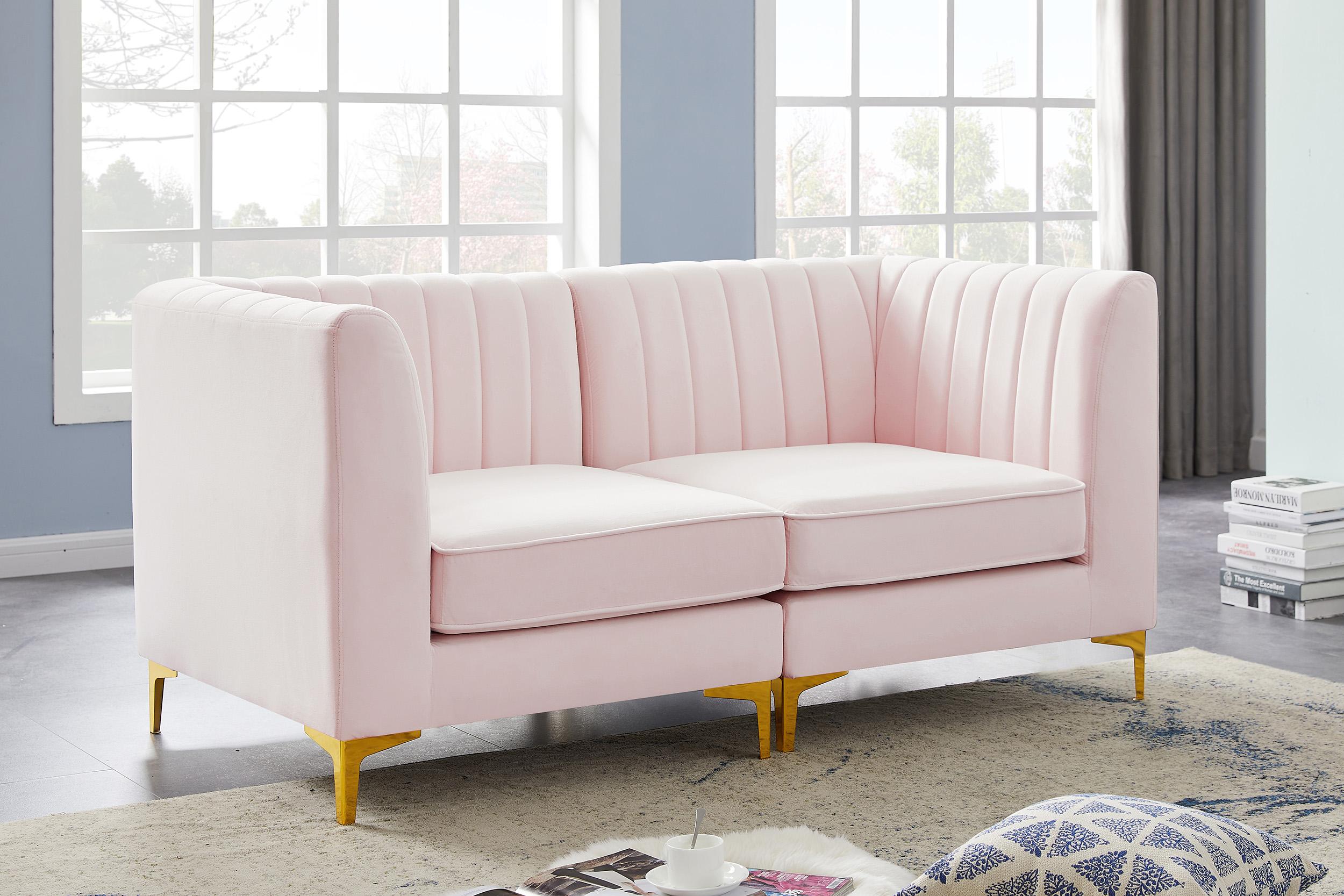 

    
Meridian Furniture ALINA 604Pink-S67 Modular Sectional Sofa Pink 604Pink-S67
