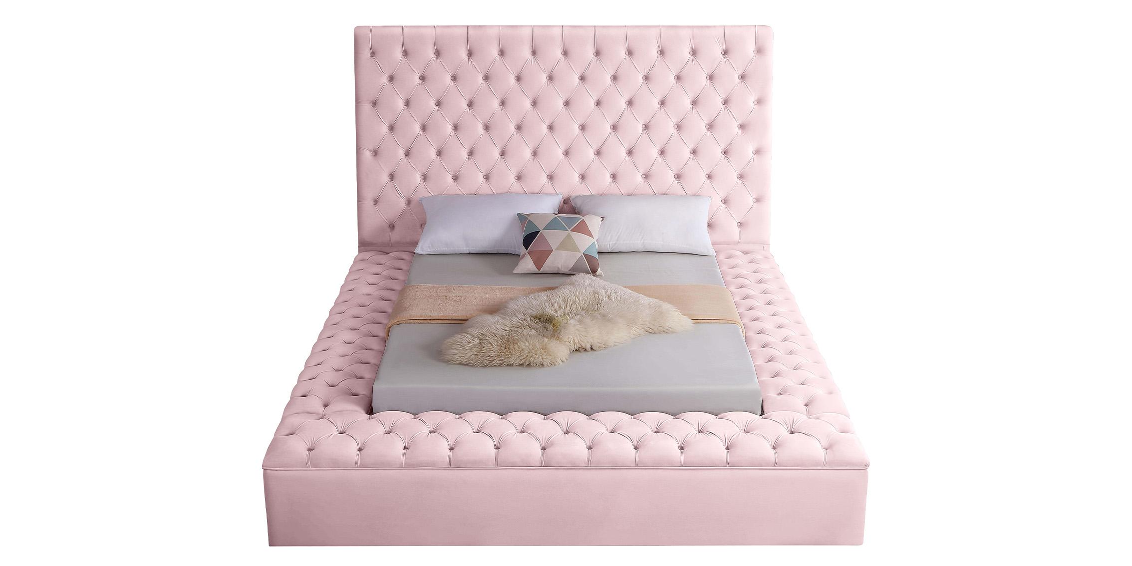 

        
704831404227Pink Velvet Tufted Storage Queen Bed BLISS Meridian Contemporary Modern
