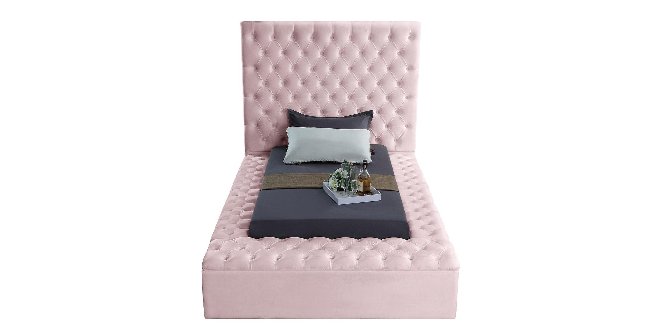 

    
BlissPink-T Pink Velvet Tufted Storage Twin Bed BLISS Meridian Contemporary Modern
