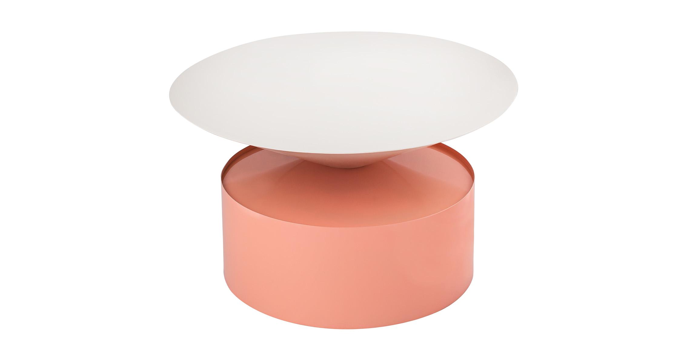 

    
267-C- Set-2 Pink & White Metal Coffee Table Set 2Pc DAMON 267-C Meridian Modern Contemporary
