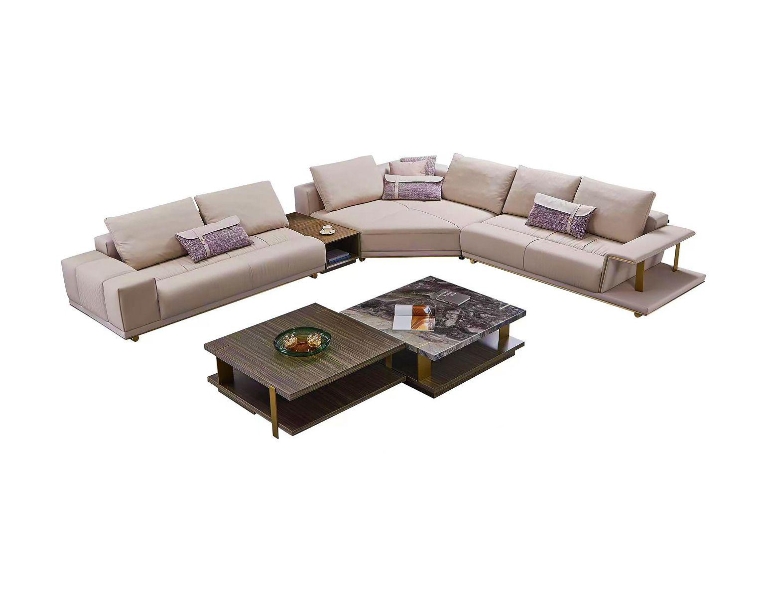 

    
Pinkish Gray Top Grain Genuine Leather Sectional Sofa Set Left Sitting EK-LY1003L American Eagle
