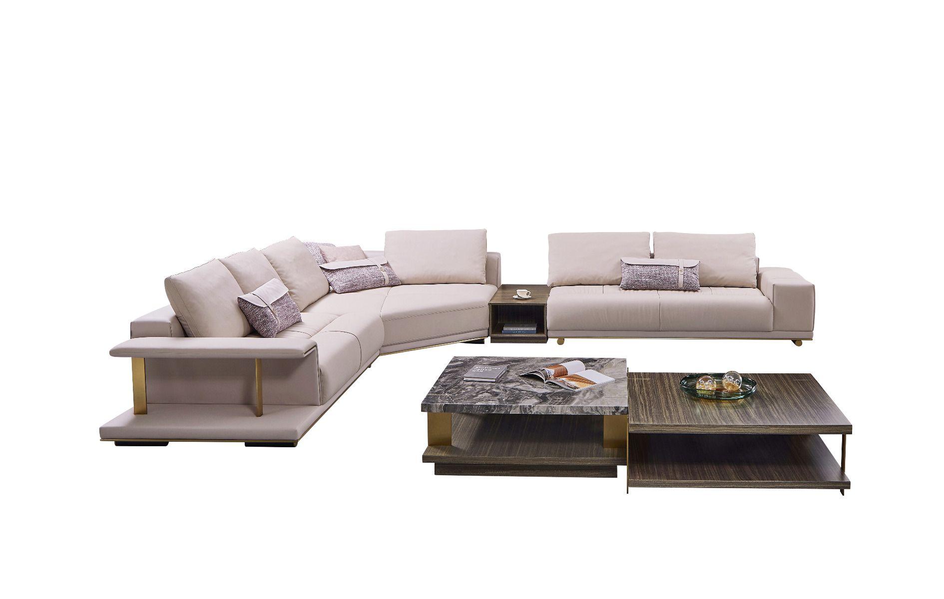 

    
Pinkish Gray Top Grain Genuine Leather Sectional Sofa Set Right Sitting EK-LY1003R American Eagle
