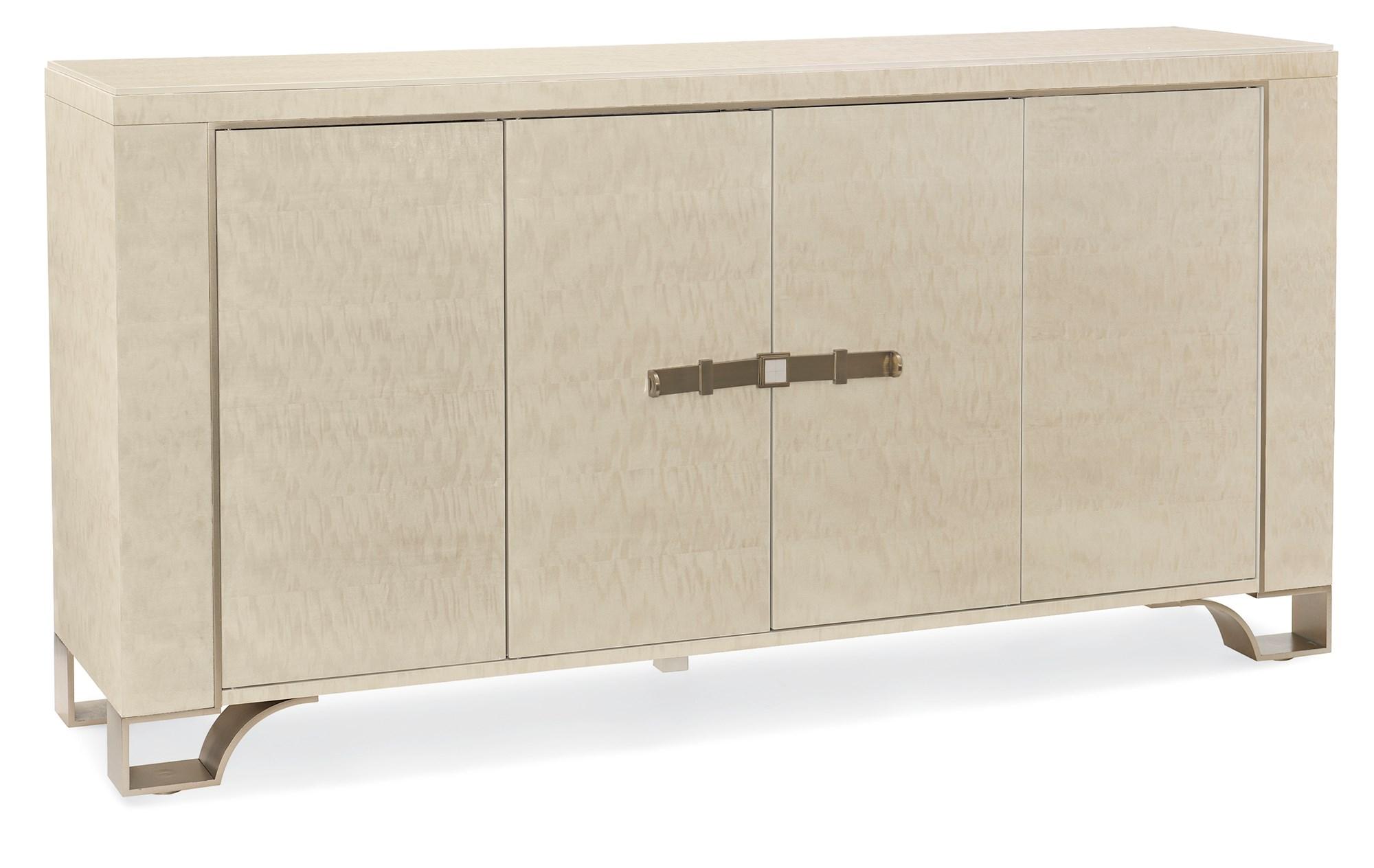 

    
Platinum Blonde Finish 4 Doors Classic Buffet TOAST OF THE TOWN by Caracole
