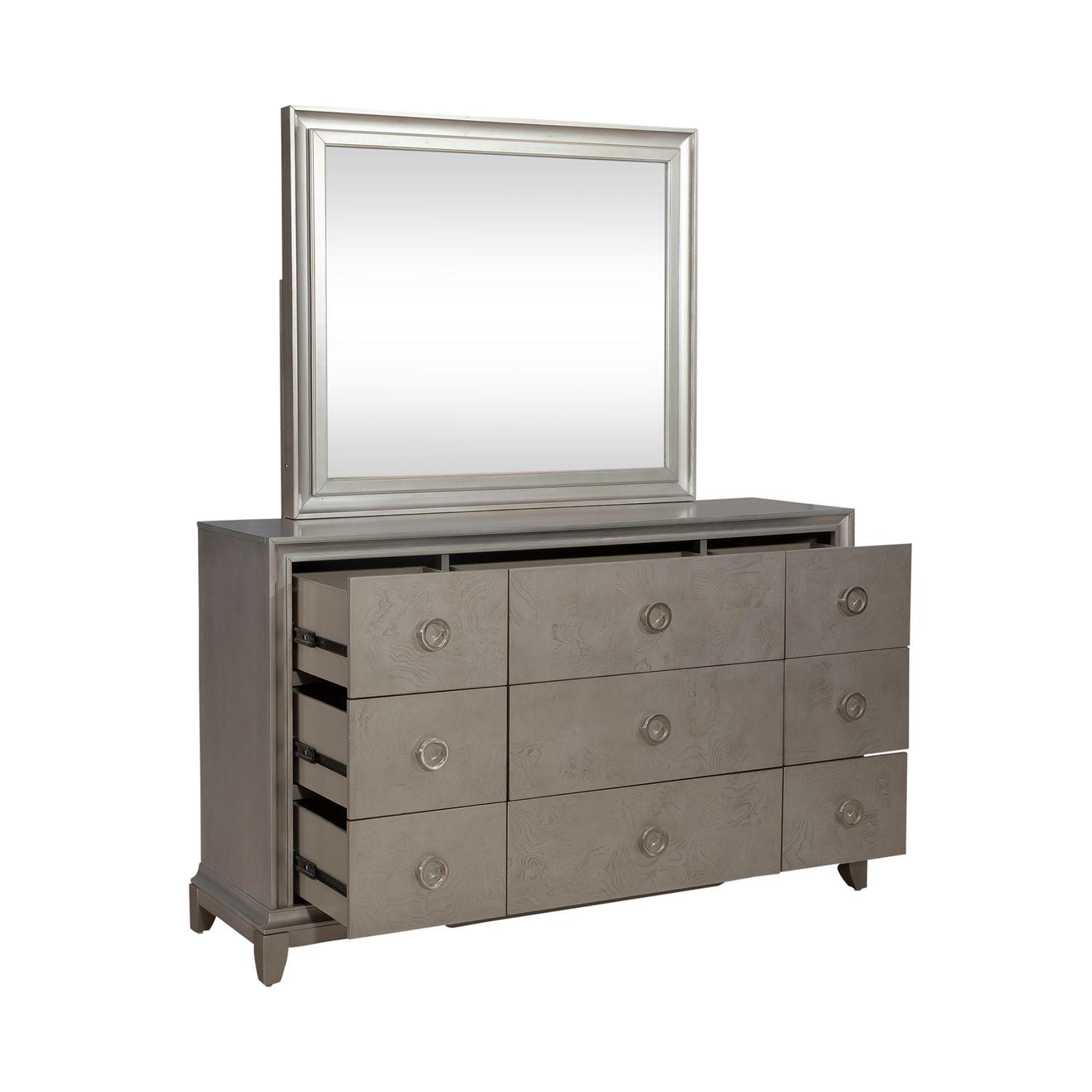 

                    
Liberty Furniture Montage (849-BR) Dresser w/Mirror Platinum  Purchase 
