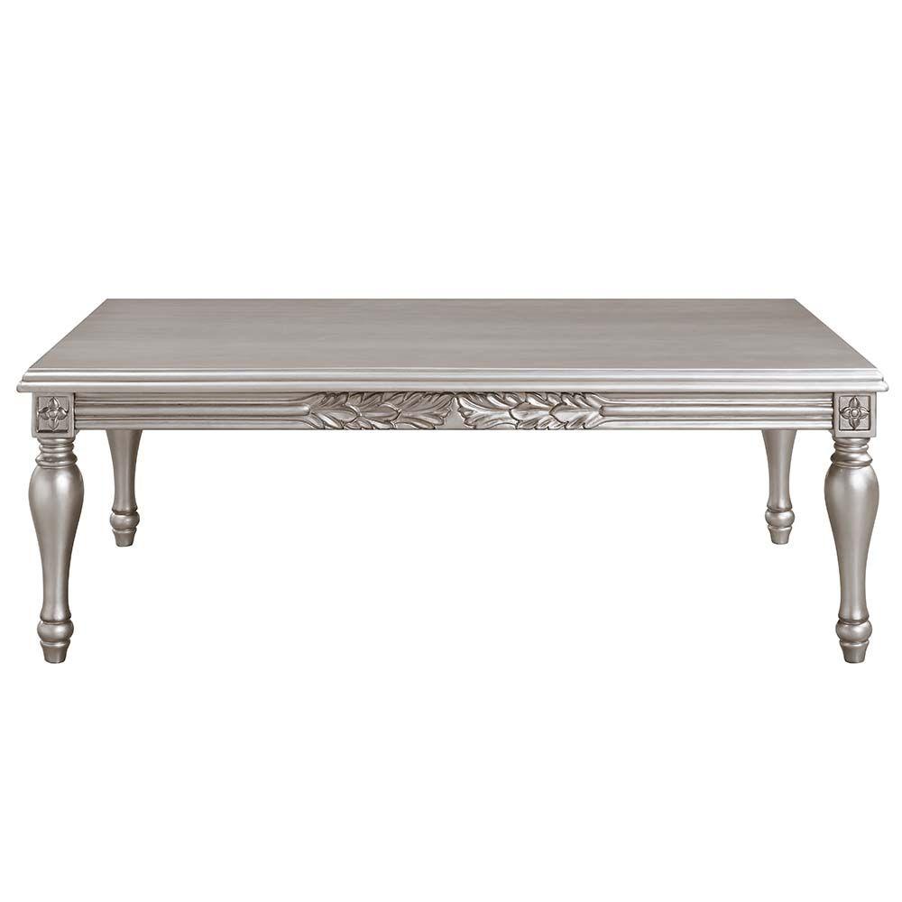 

    
Platinum Wood Coffee Table + 2 End Tables by Acme Pelumi LV01115-3pcs
