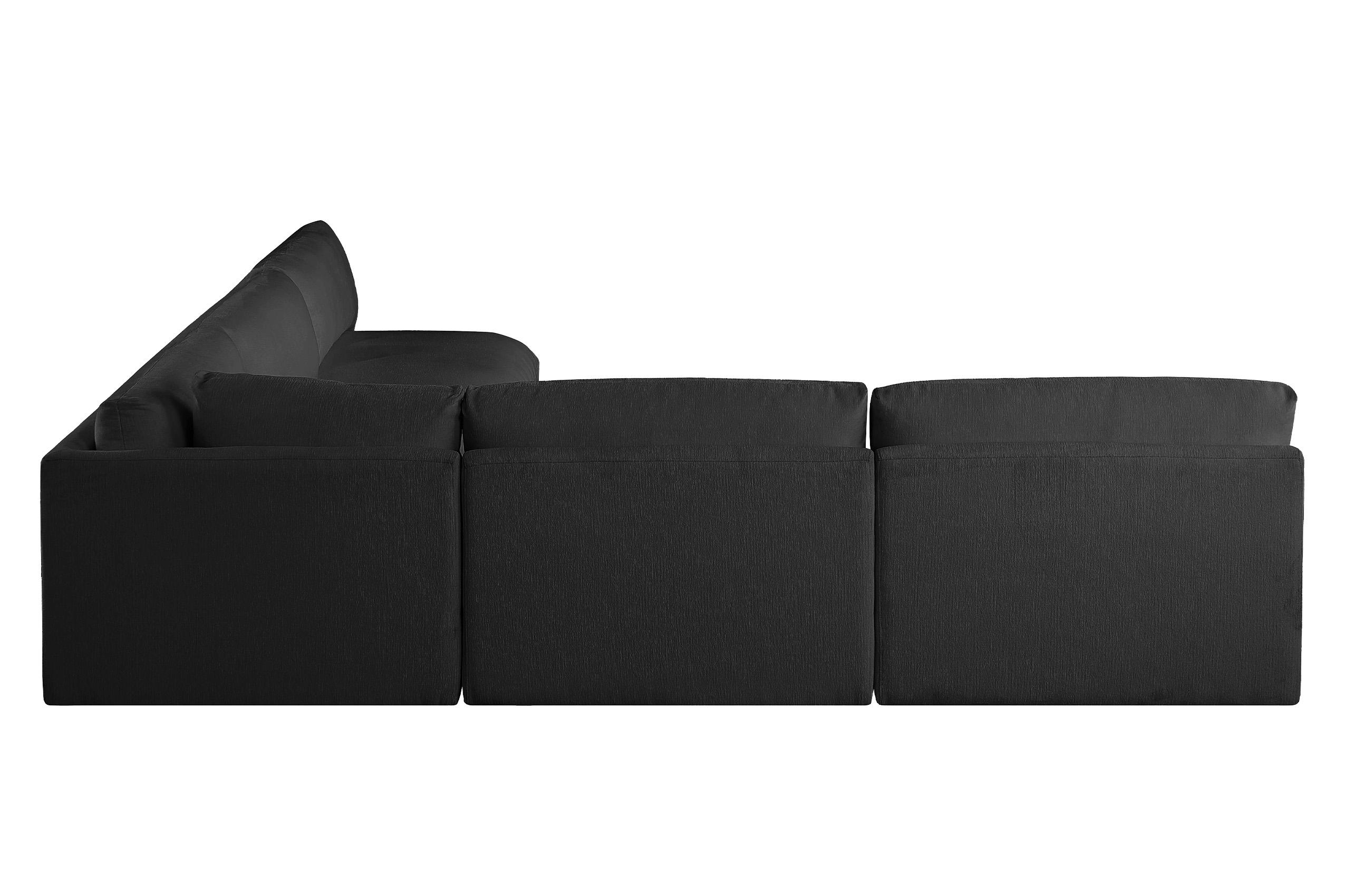 

        
Meridian Furniture EASE 696Black-Sec5C Modular Sectional Sofa Black Fabric 094308281162
