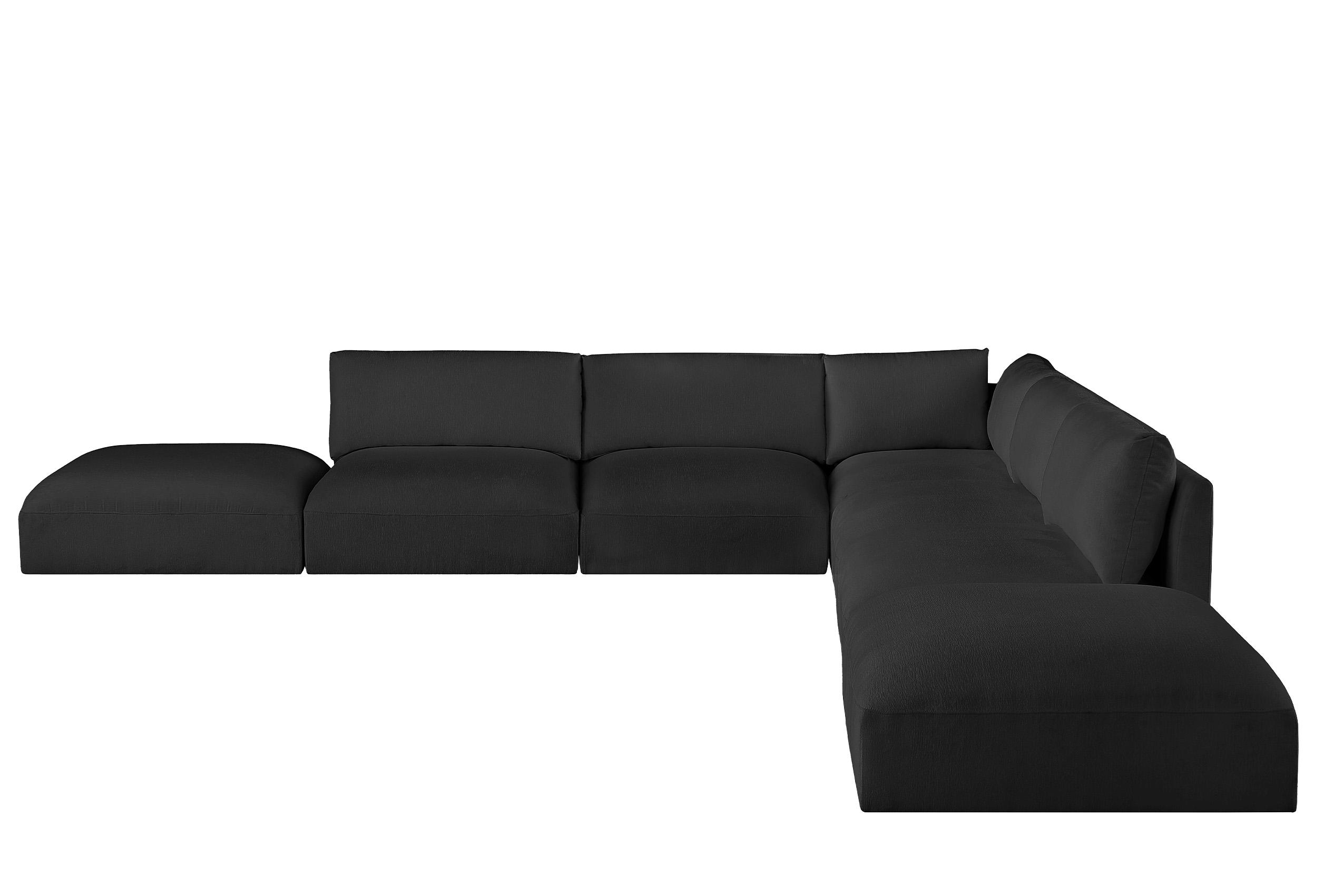 

        
Meridian Furniture EASE 696Black-Sec7C Modular Sectional Sofa Black Fabric 094308281346

