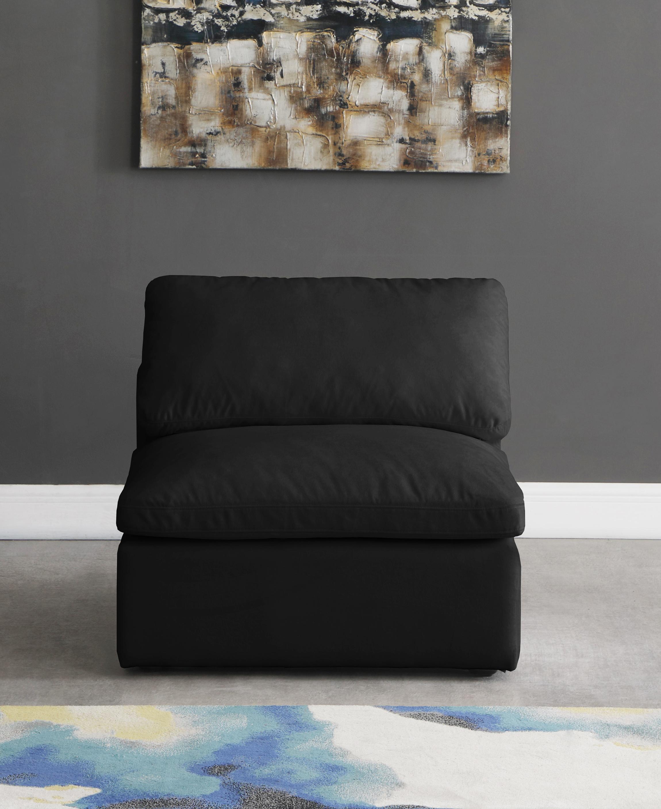 

        
Meridian Furniture 602Black-Armless Oversized Chair Black Fabric 753359805276
