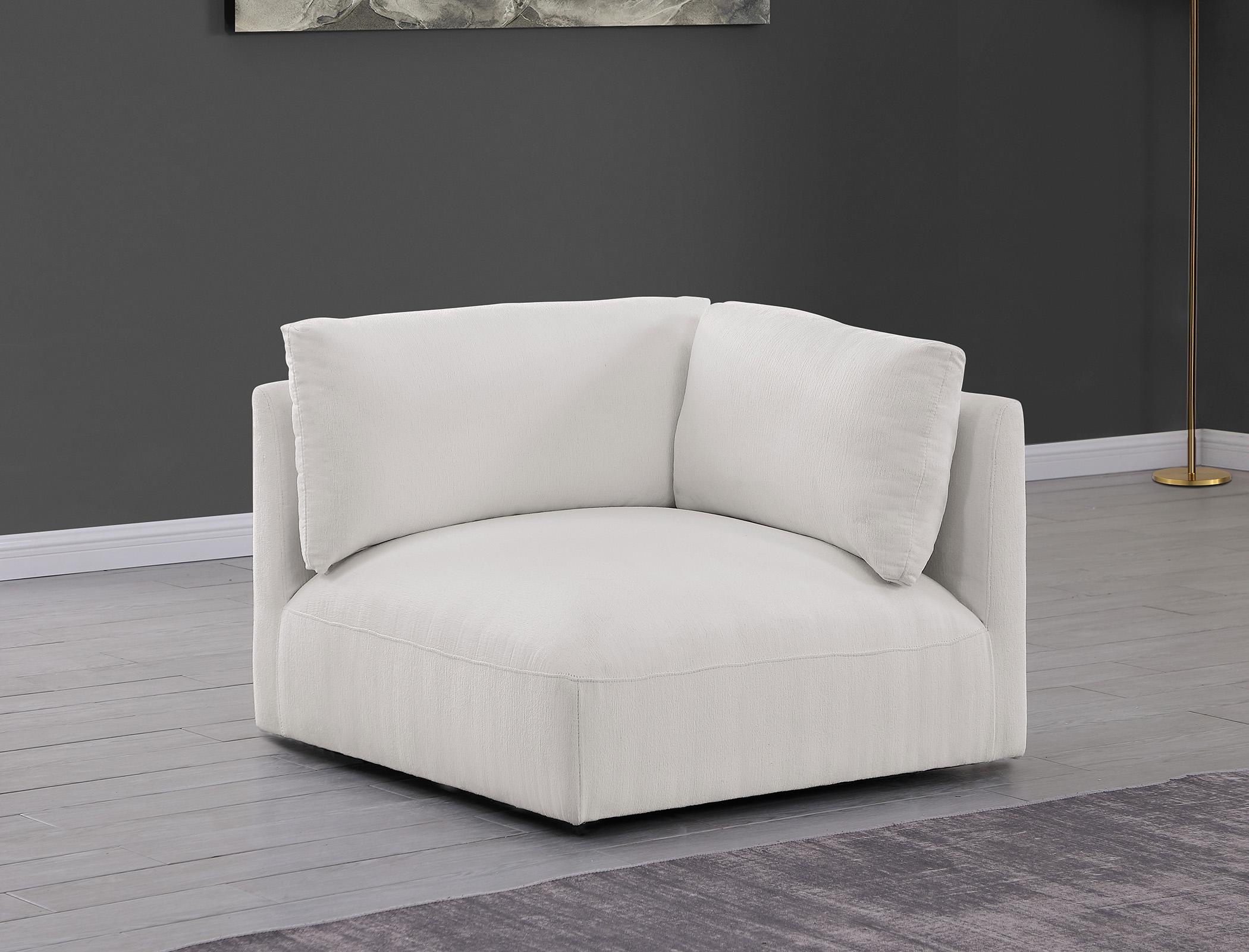 

    
Plush Cream Fabric Modular Corner Chair EASE 696Cream-Corner Meridian Modern

