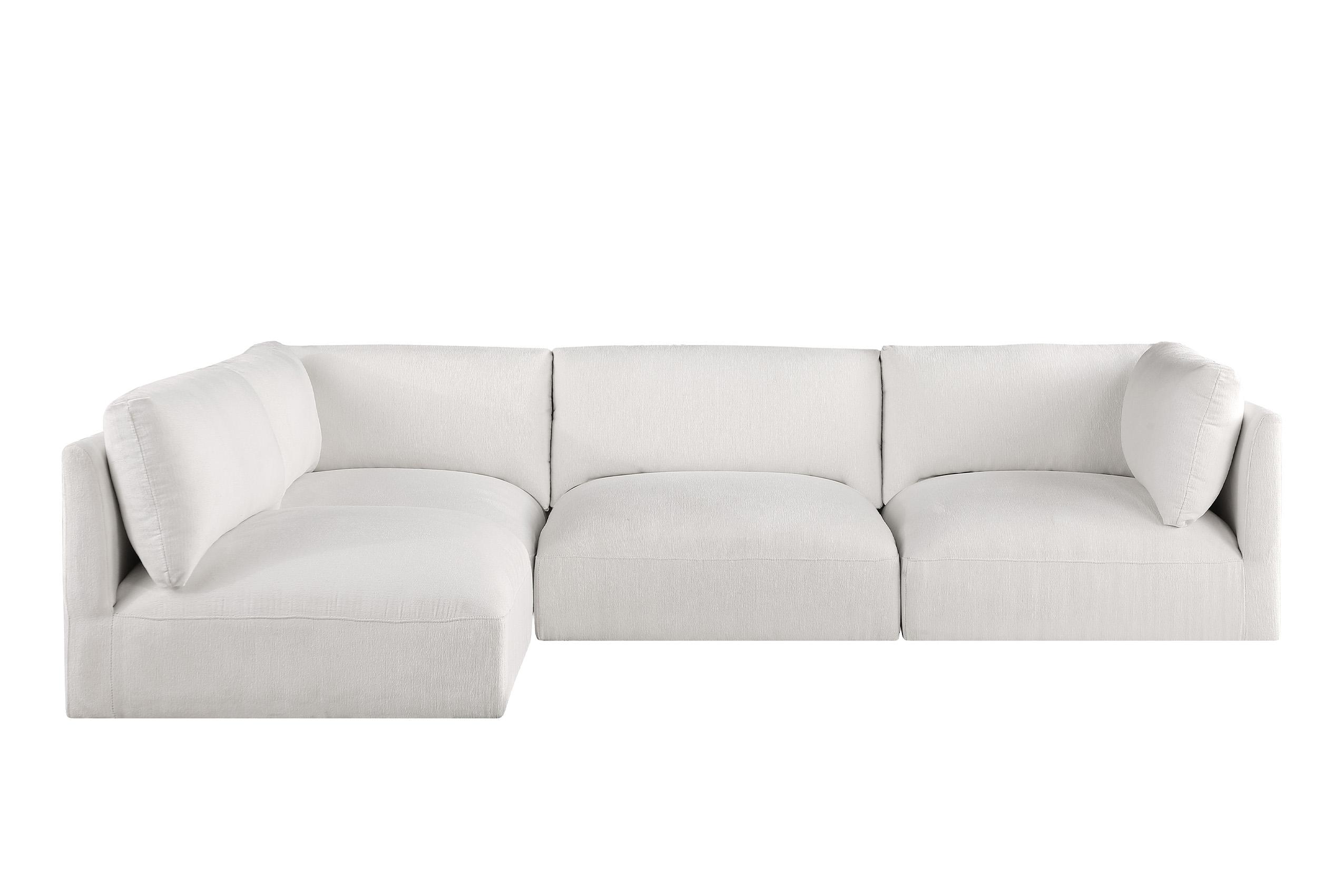 

    
696Cream-Sec4B Meridian Furniture Modular Sectional Sofa
