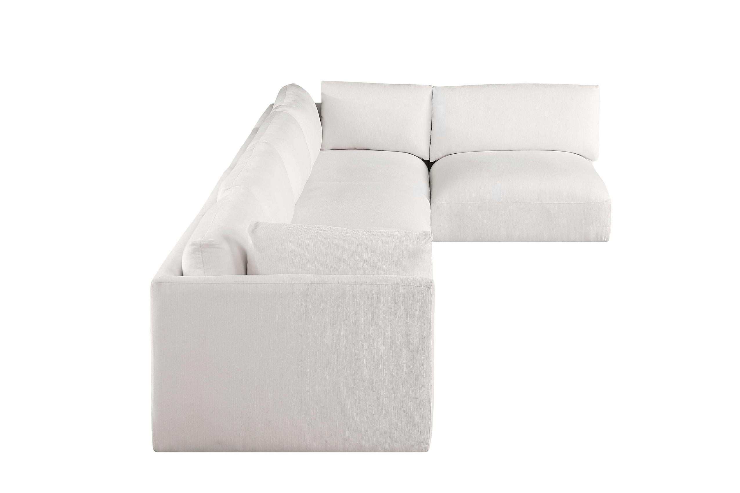 

    
696Cream-Sec5B Plush Cream Fabric Modular Sectional Sofa EASE 696Cream-Sec5B Meridian Modern
