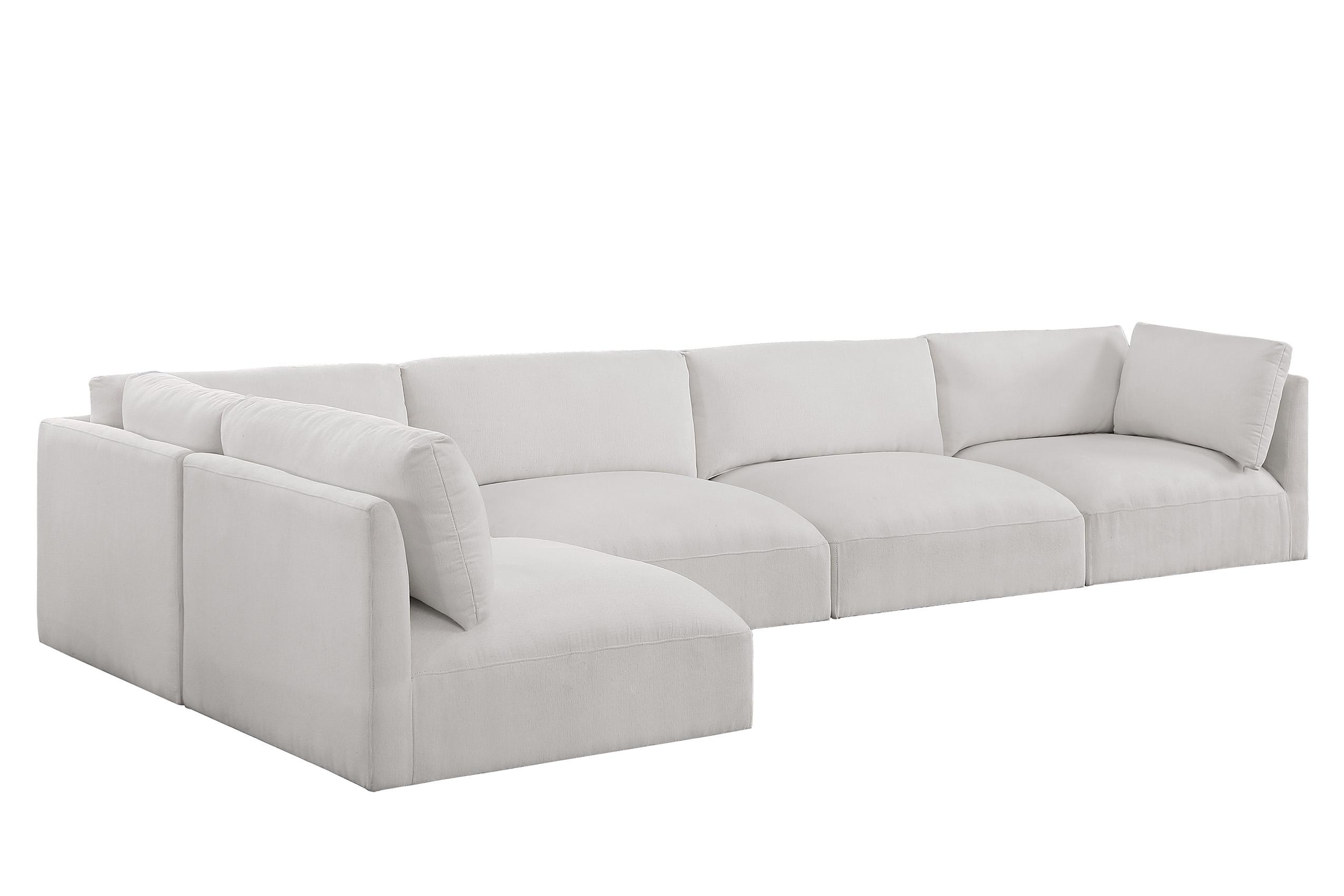 

    
Plush Cream Fabric Modular Sectional Sofa EASE 696Cream-Sec5B Meridian Modern
