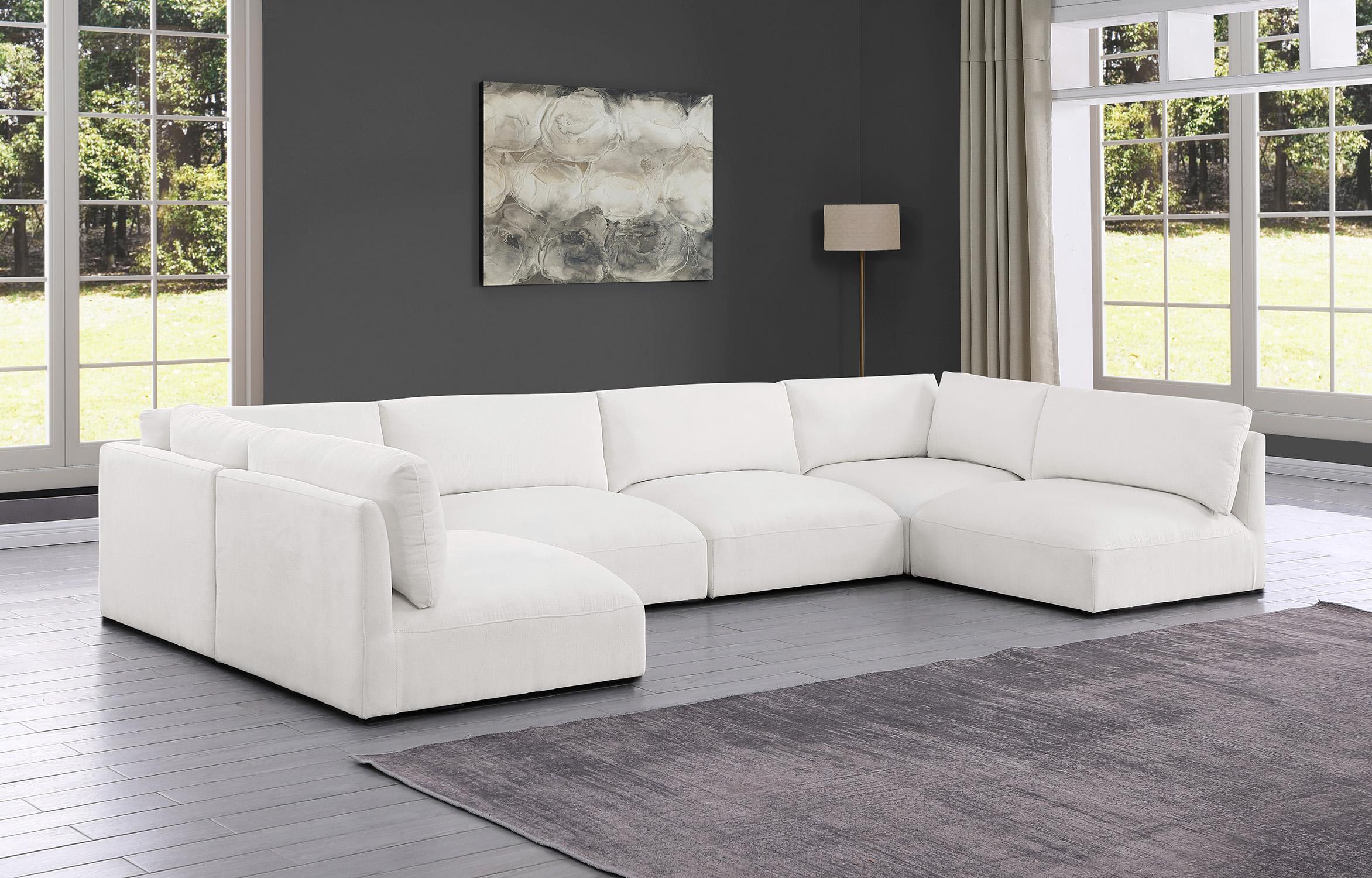 

    
Plush Cream Fabric Modular Sectional Sofa EASE 696Cream-Sec6A Meridian Modern
