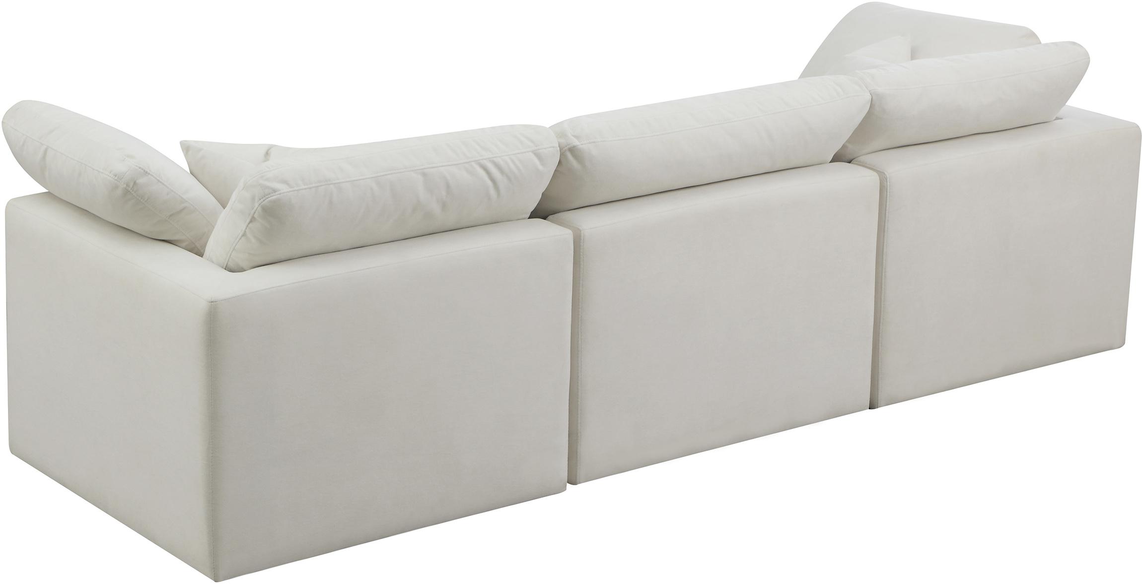 

    
Cream Velvet Comfort Modular Sofa Plush 602Cream-S105 Meridian Modern
