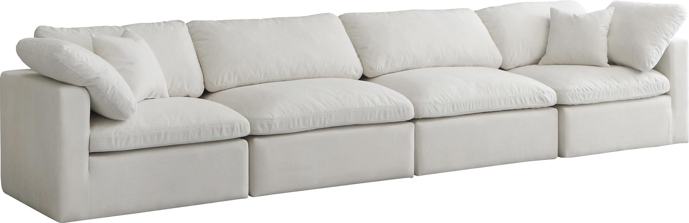 

    
Cream Velvet Comfort Modular Sofa Plush 602Cream-S140 Meridian Modern
