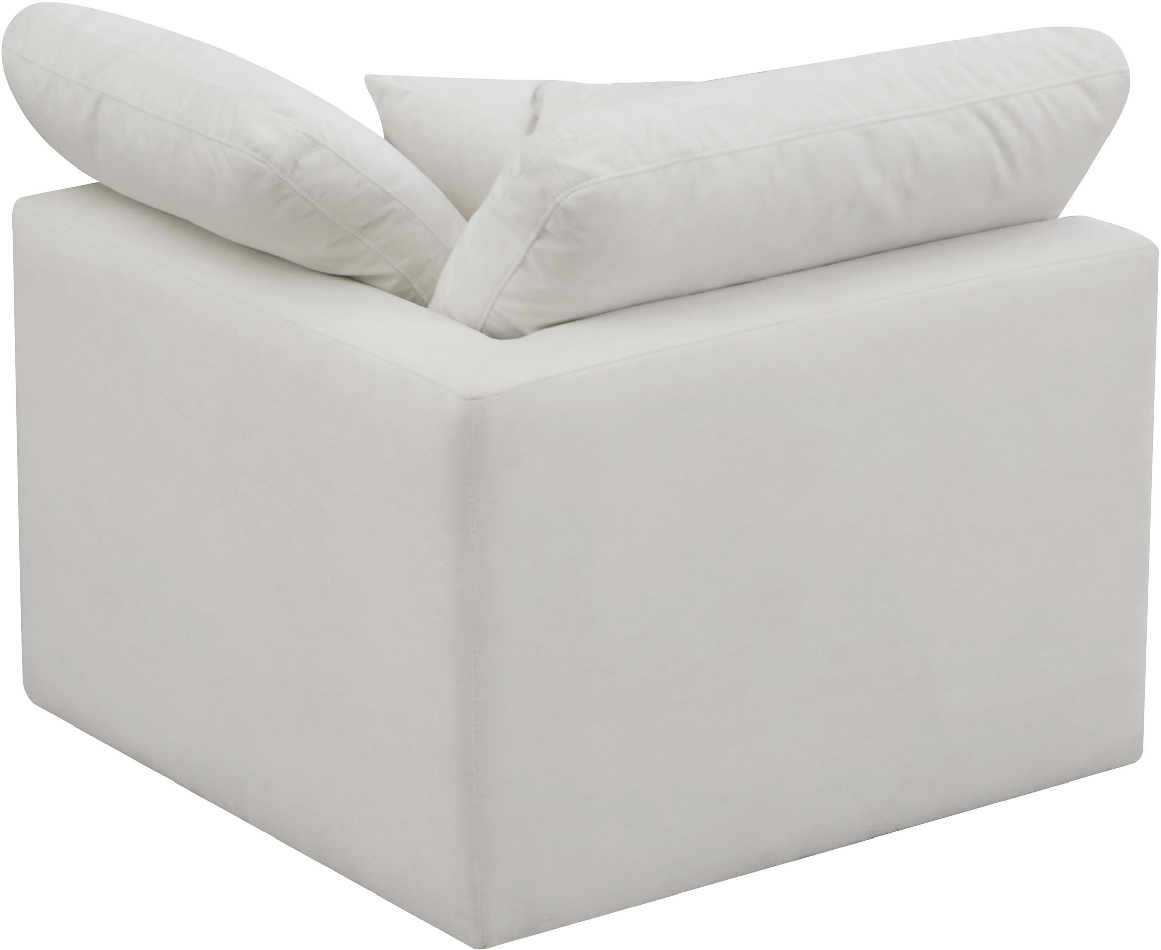 

    
Cream Velvet Comfort Modular Corner Chair Plush 602Cream-Corner Meridian Modern
