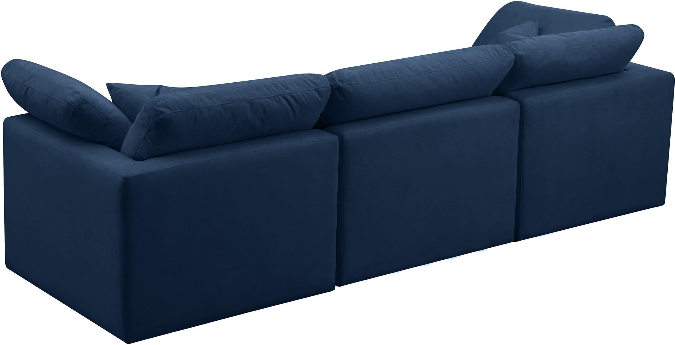 

    
Navy Velvet Comfort Modular Sofa Plush 602Navy-S105 Meridian Modern
