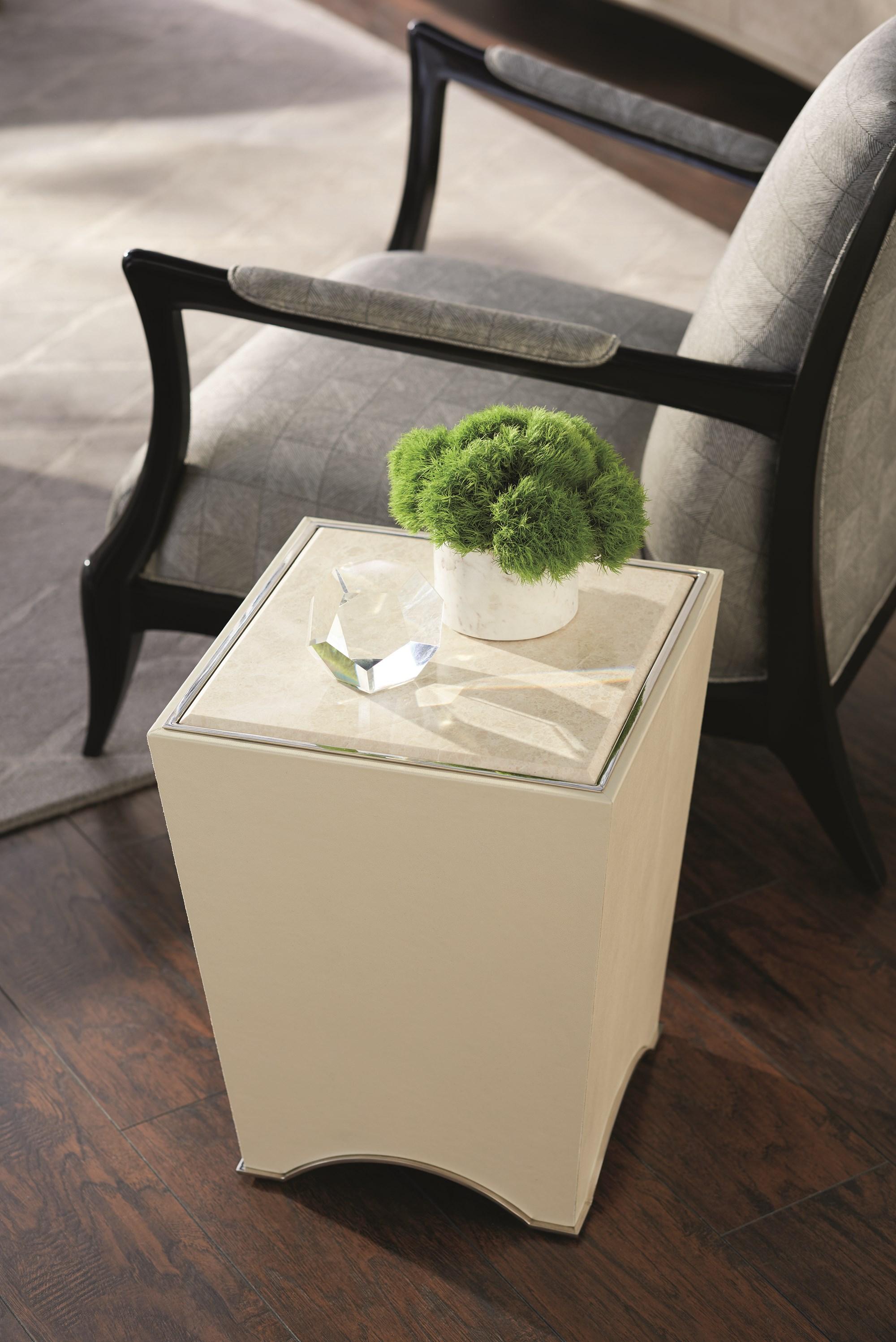 

        
Caracole ON THE ROCKS End Table Beige  662896017663
