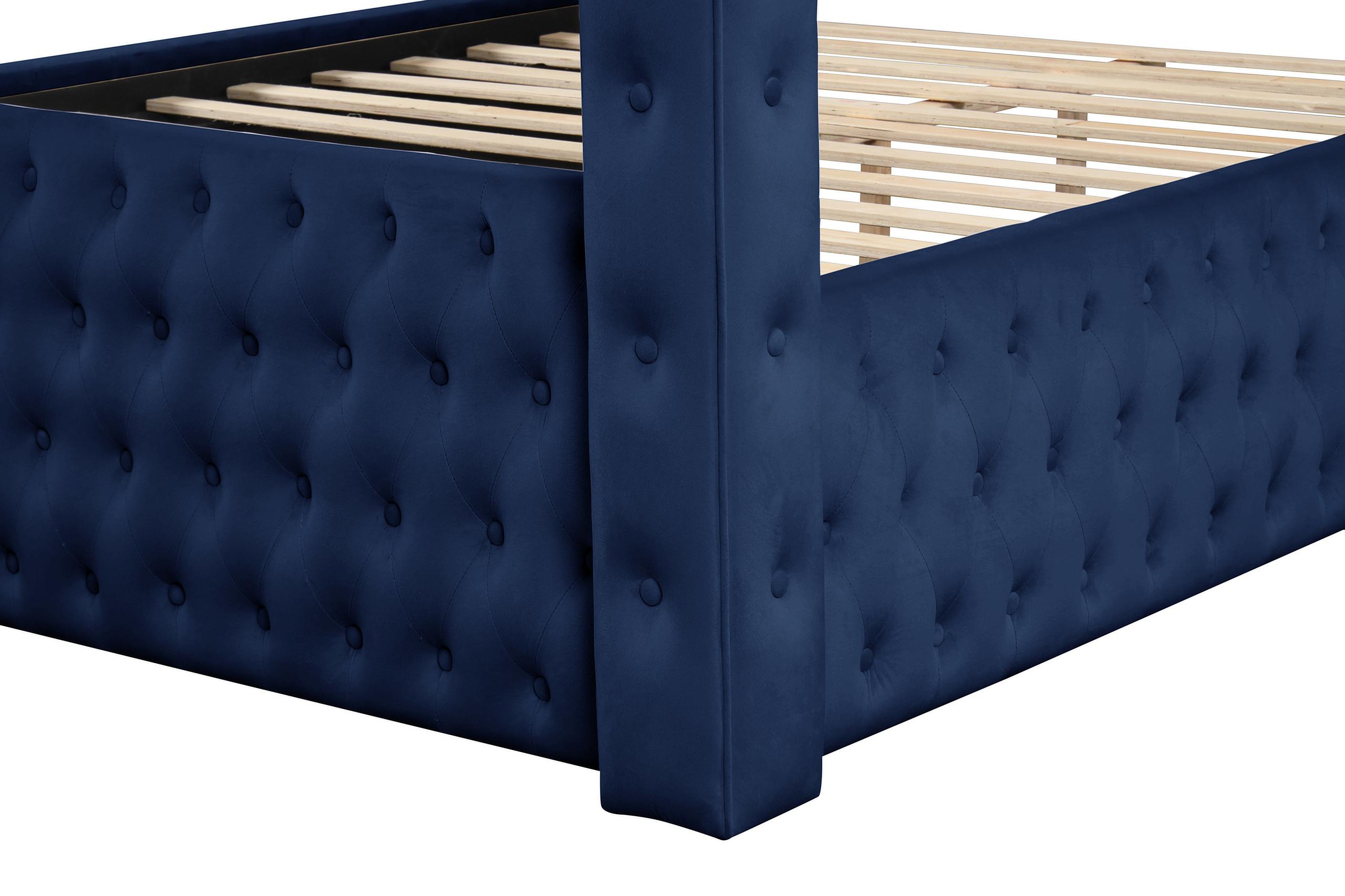 

        
Galaxy Home Furniture Monica Poster Bed Navy Fabric 601955553292
