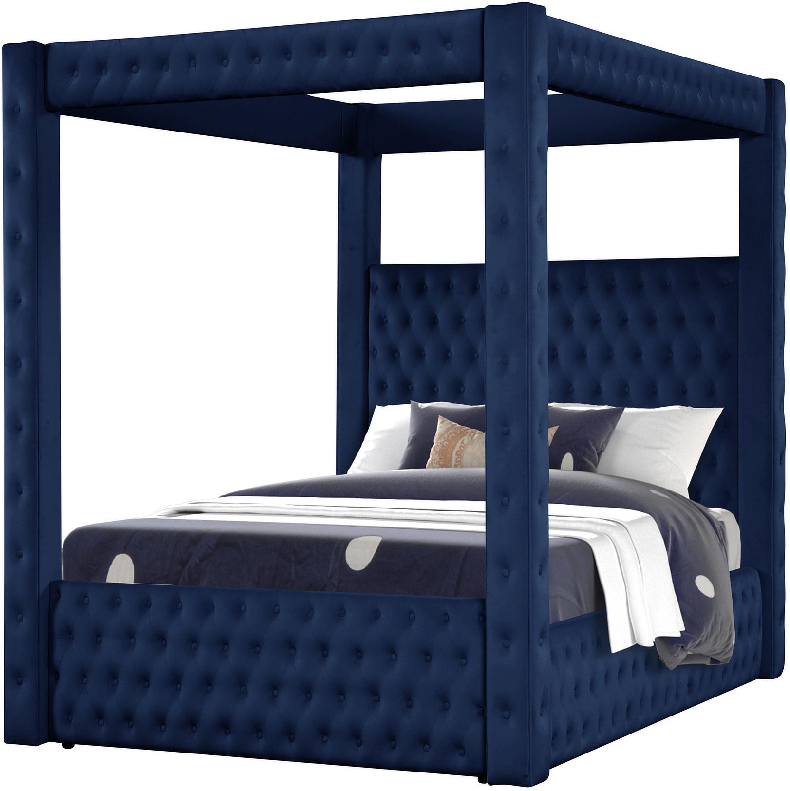 

    
Poster King Crystal Tufted Bed In Navy Monica Galaxy Home Modern
