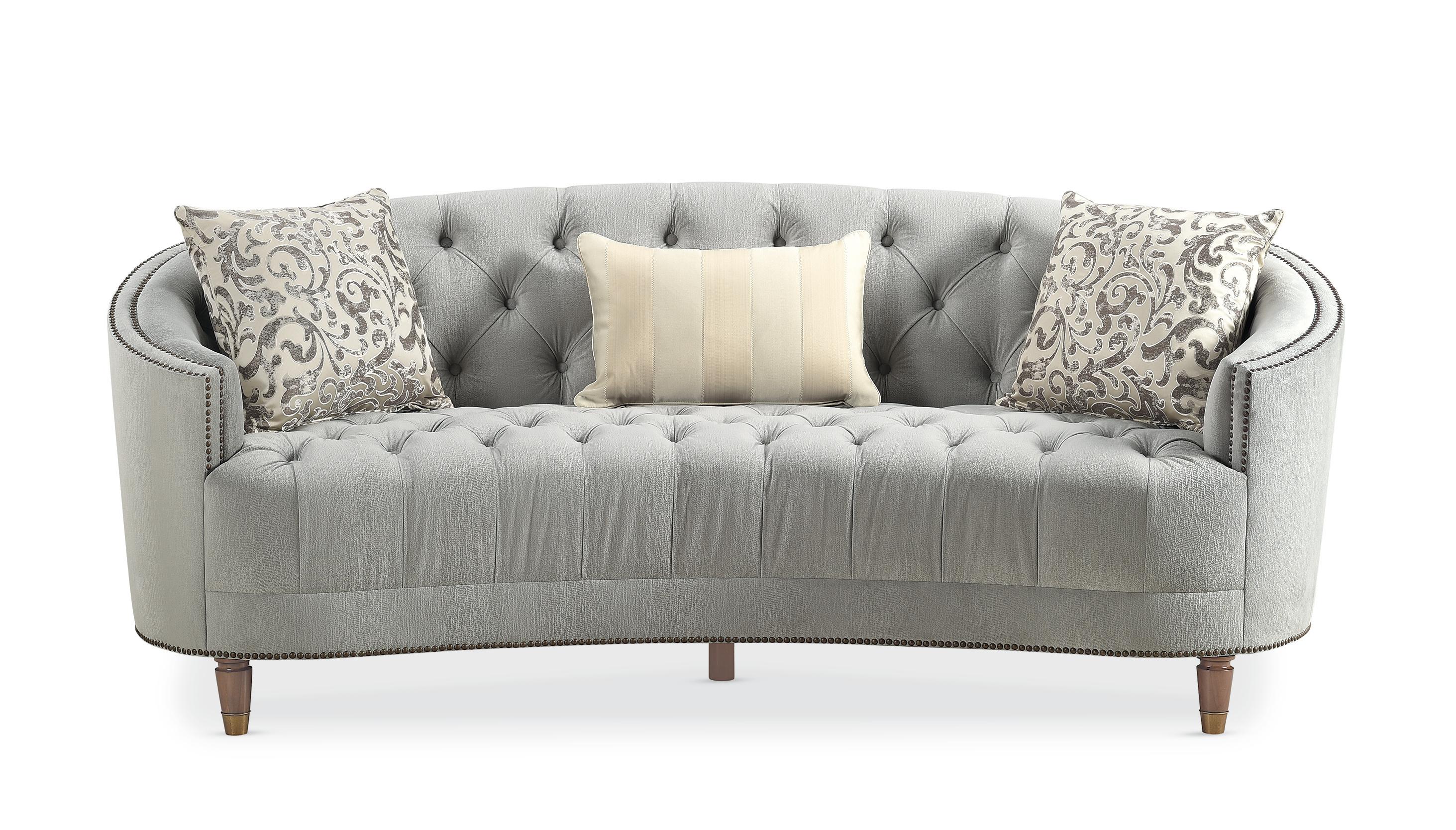 

        
Caracole CLASSIC ELEGANCE SOFA Sofa and Chair Light Gray Chenille 662896028157
