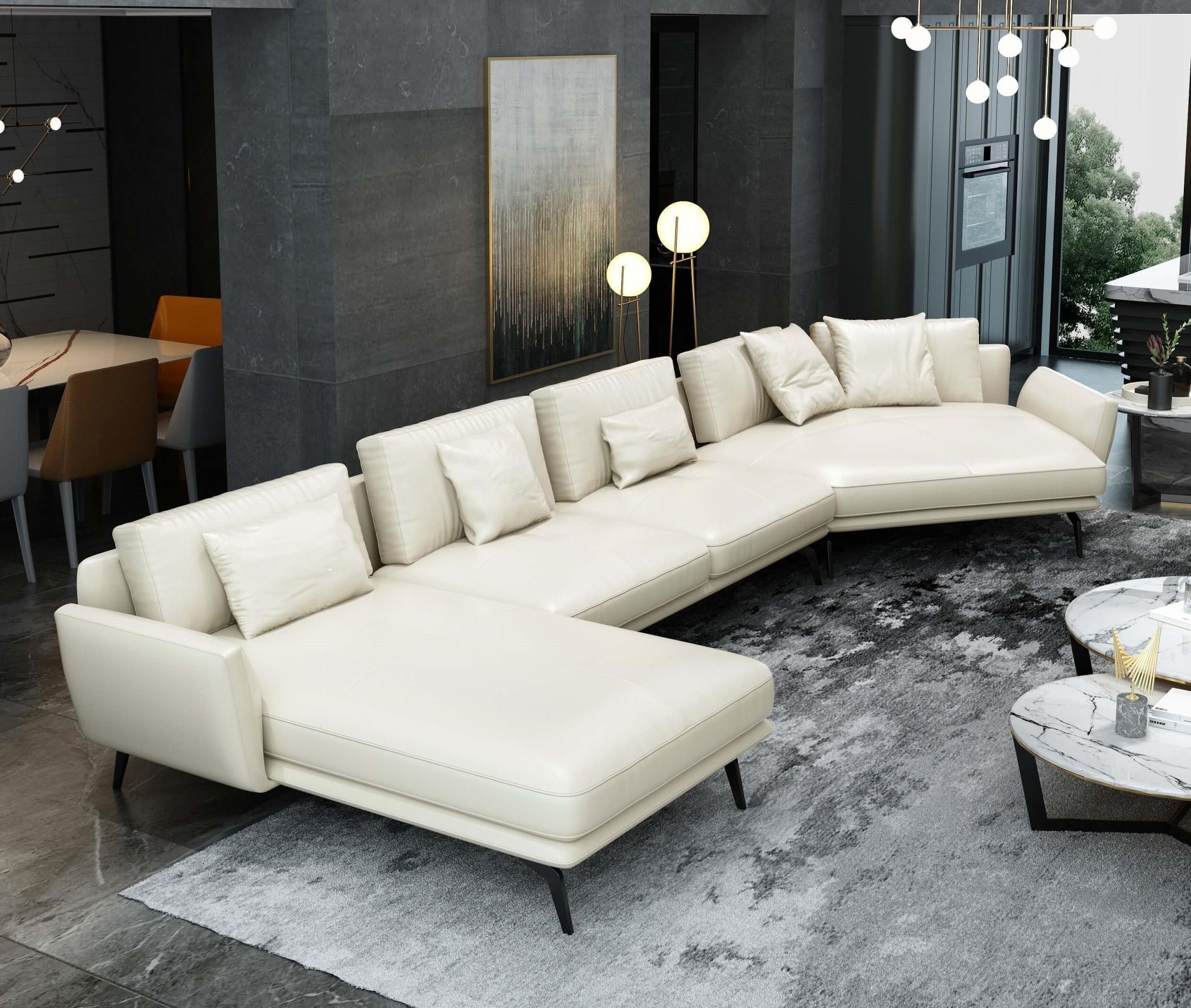 

    
White Italian Leather Sectional Sofa LHF SANTIAGO EUROPEAN FURNITURE

