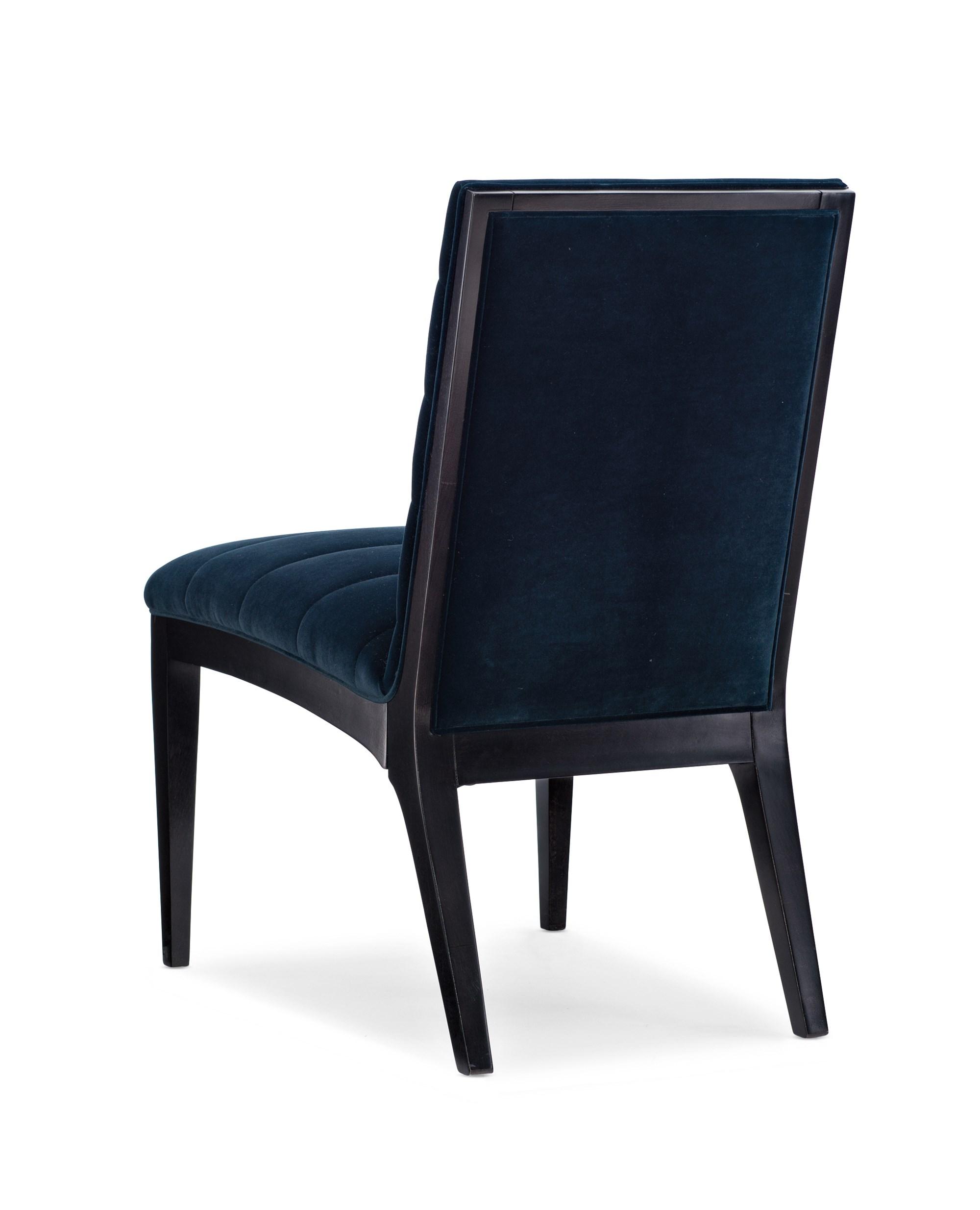 

    
Caracole EDGE SIDE CHAIR Dining Chair Set Prussian blue M102-419-281-Set-2

