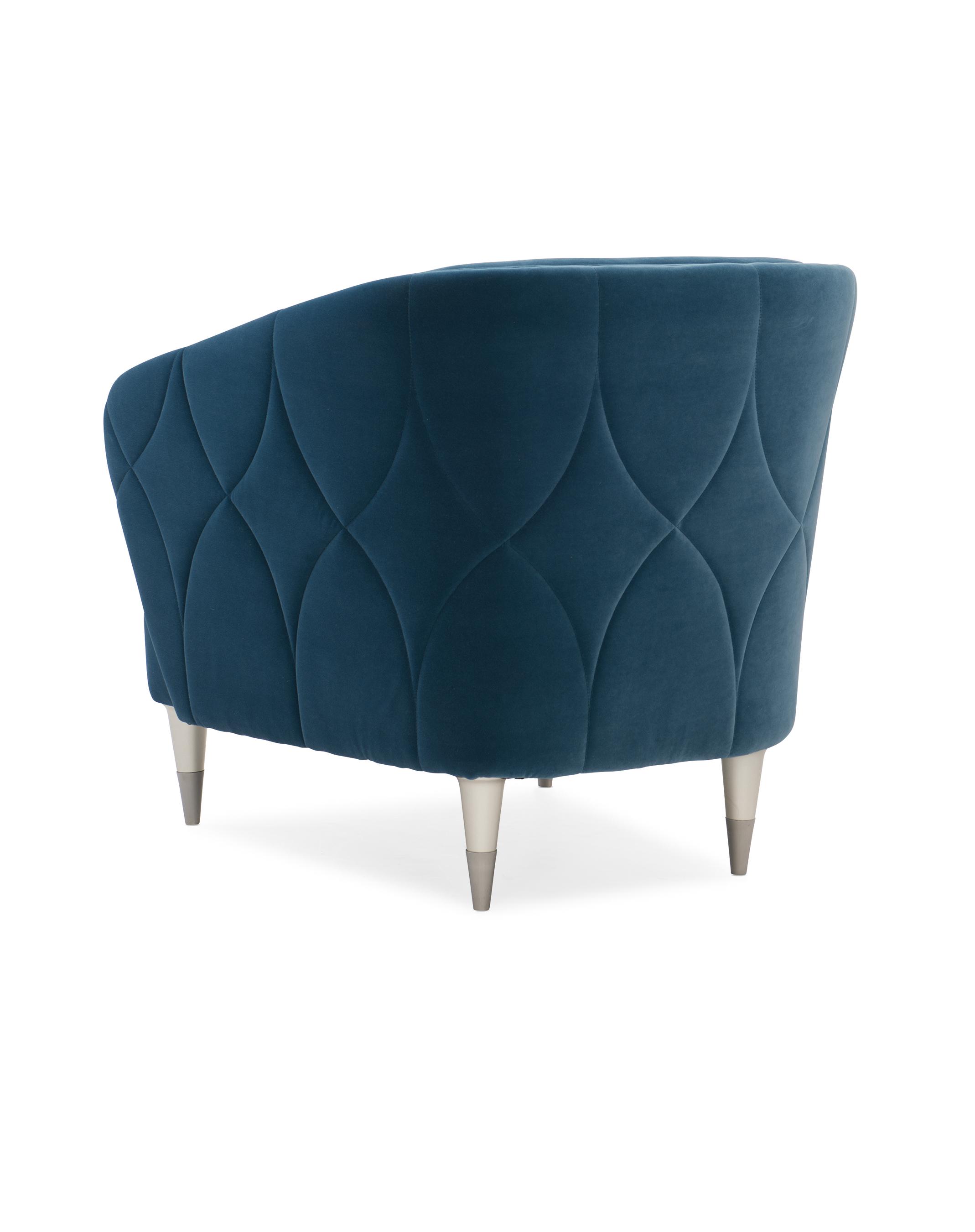 

        
Caracole HOUR TIME Accent Chair Prussian blue Velvet 662896031584
