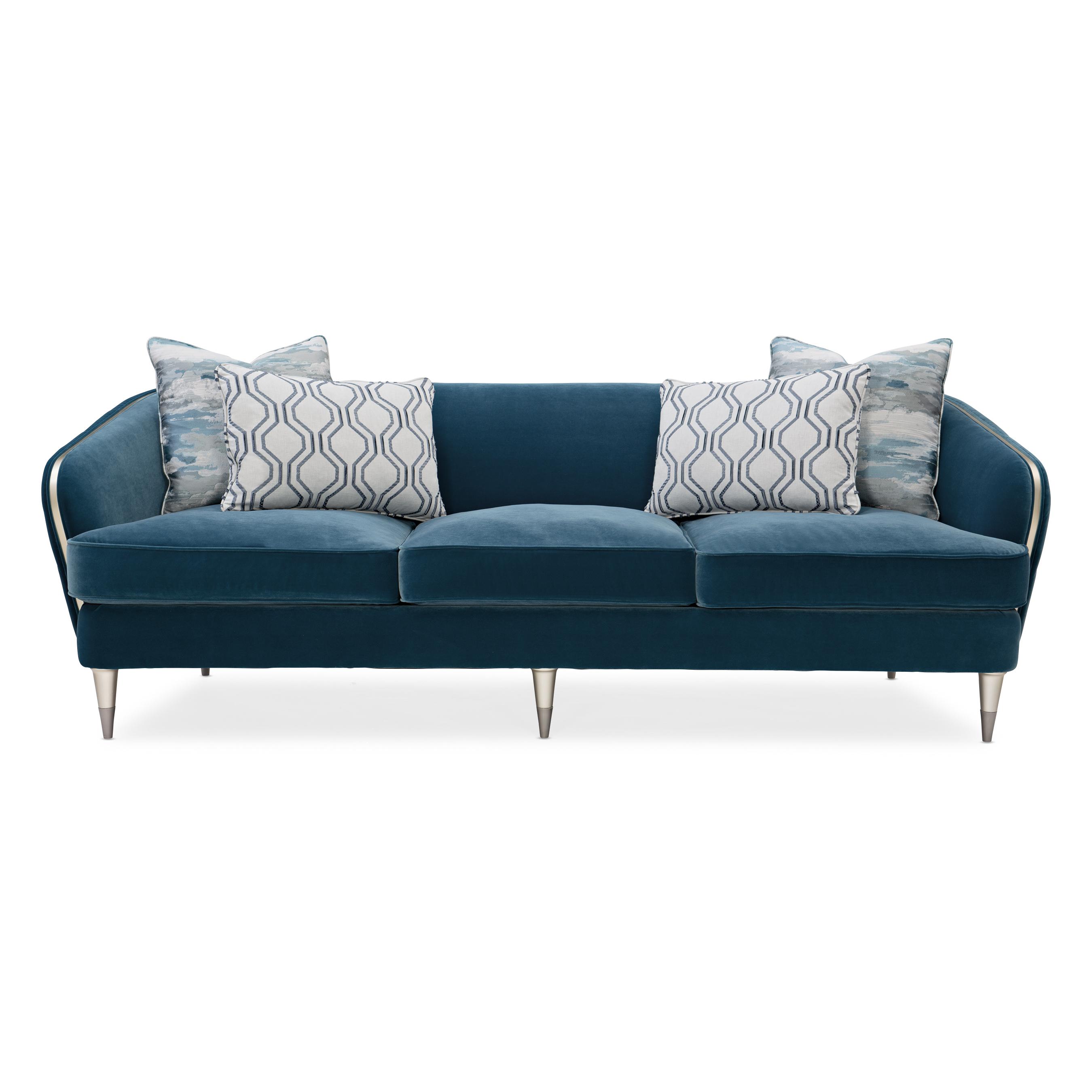 

        
Caracole Hour Time Sofa and Chair Prussian blue Velvet 662896031539
