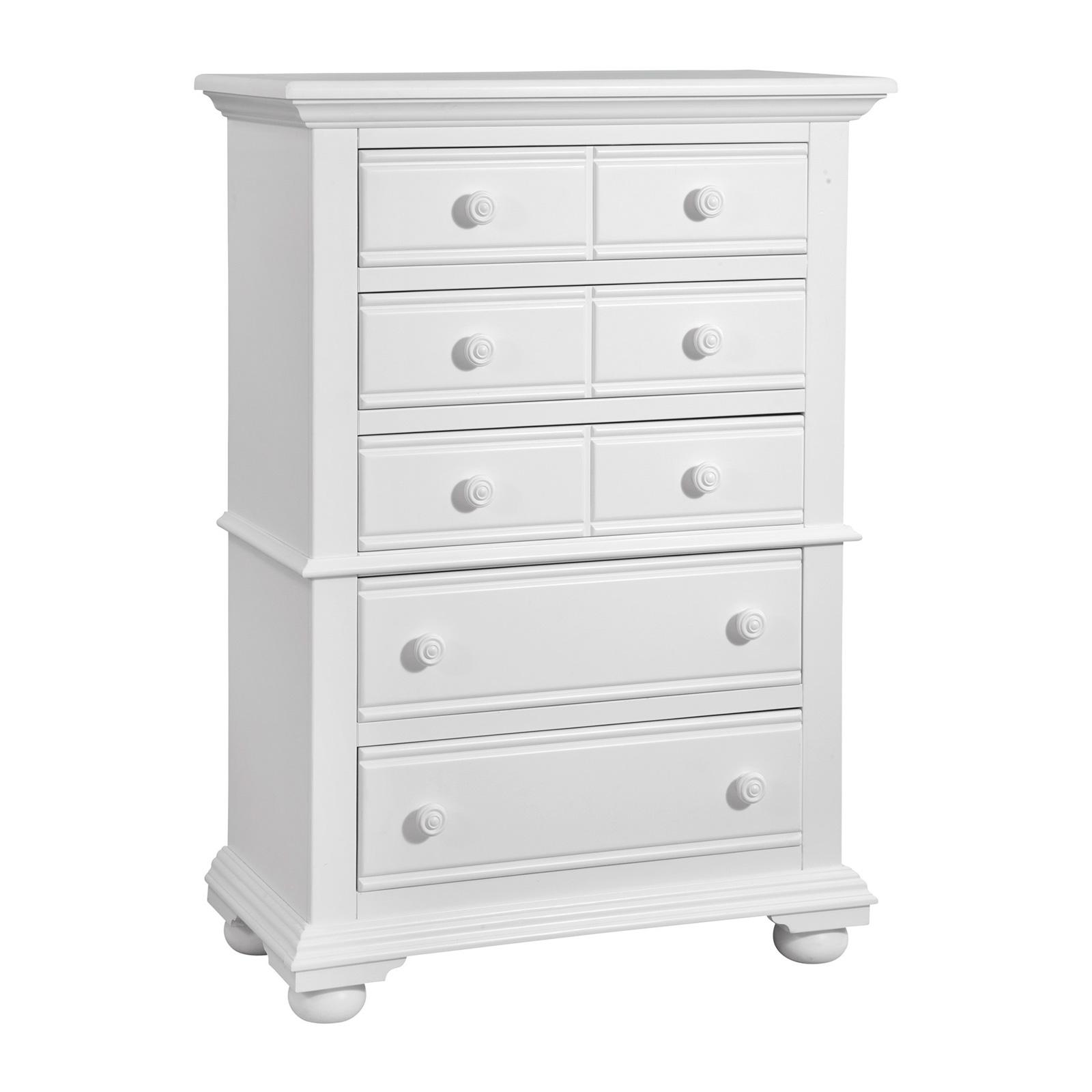 

    
Pure White 5 Drawer Chest 6510-150 COTTAGE Traditions American Woodcrafters
