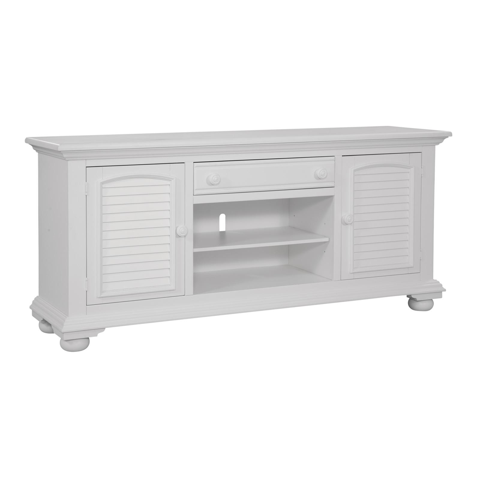 

    
Pure White 72" TV Console 6510-217 COTTAGE Traditions American Woodcrafters
