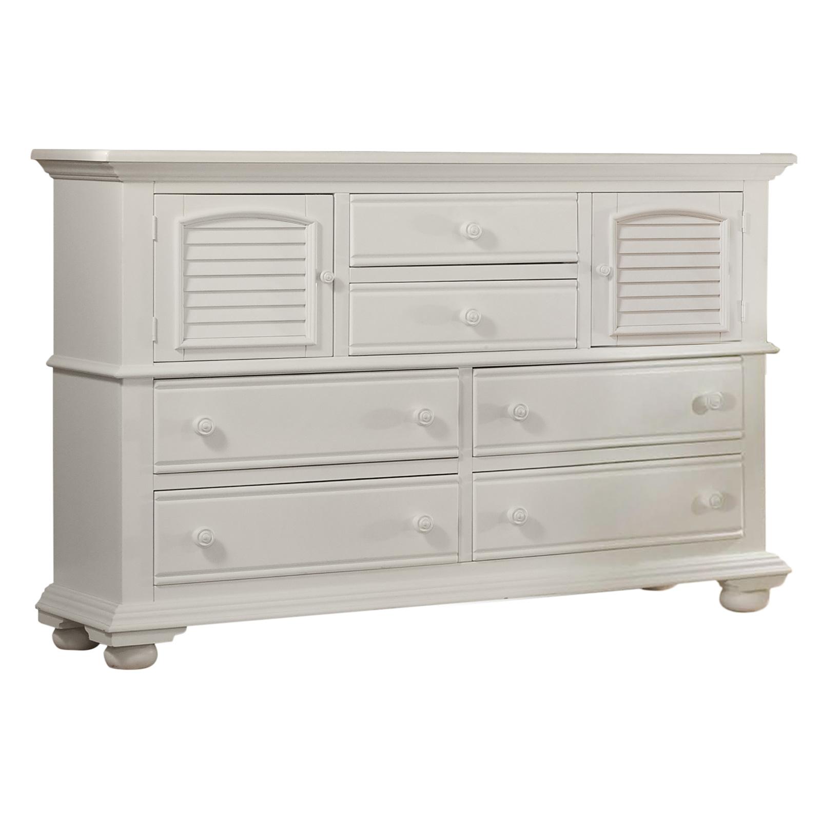

    
Pure White High Dresser 6510-262 COTTAGE Traditions American Woodcrafters
